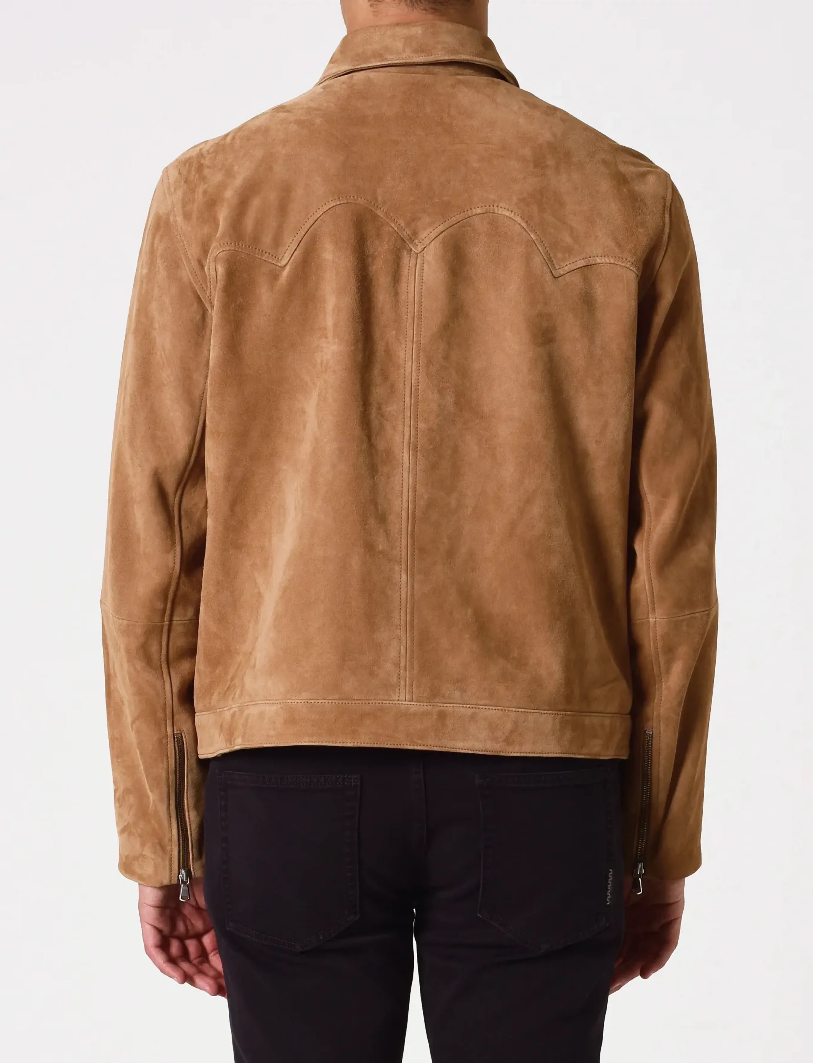 NEUW - SUEDE RIDER JACKETWHISKEY - jackets - brown - 4