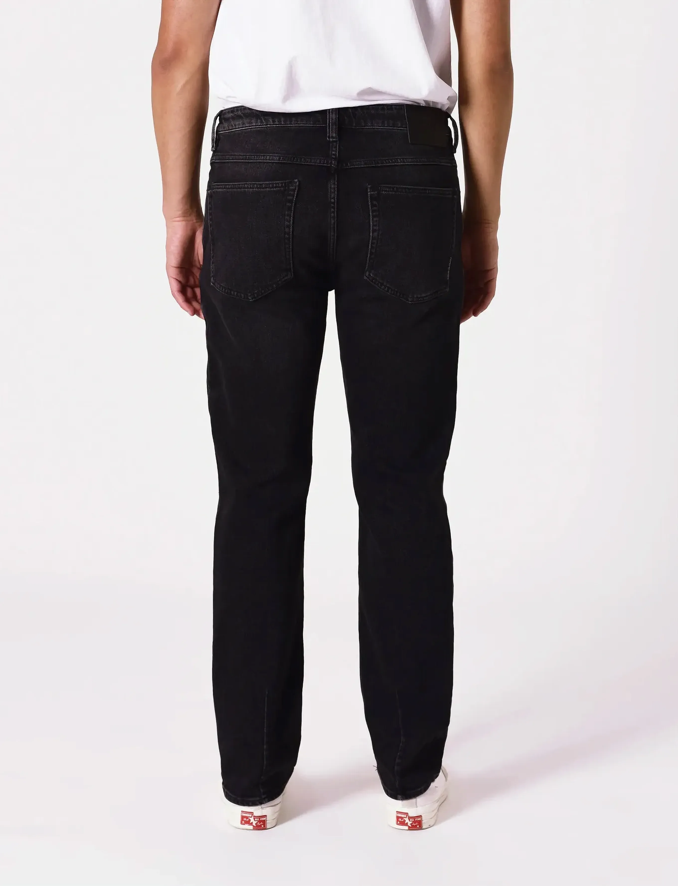 NEUW - RAY STRAIGHT BRAVO WASHED BLACK - regular jeans - black - 3