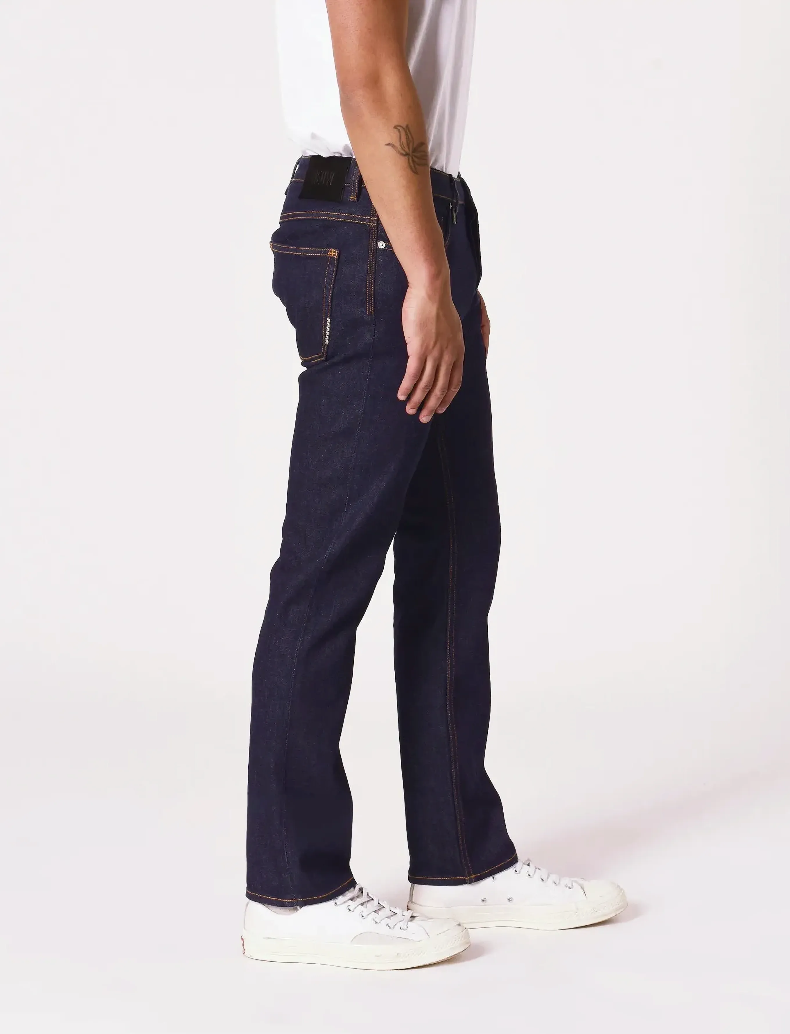 NEUW - LOU STRAIGHT CRUDOINDIGO - tavalised teksad - blue - 3