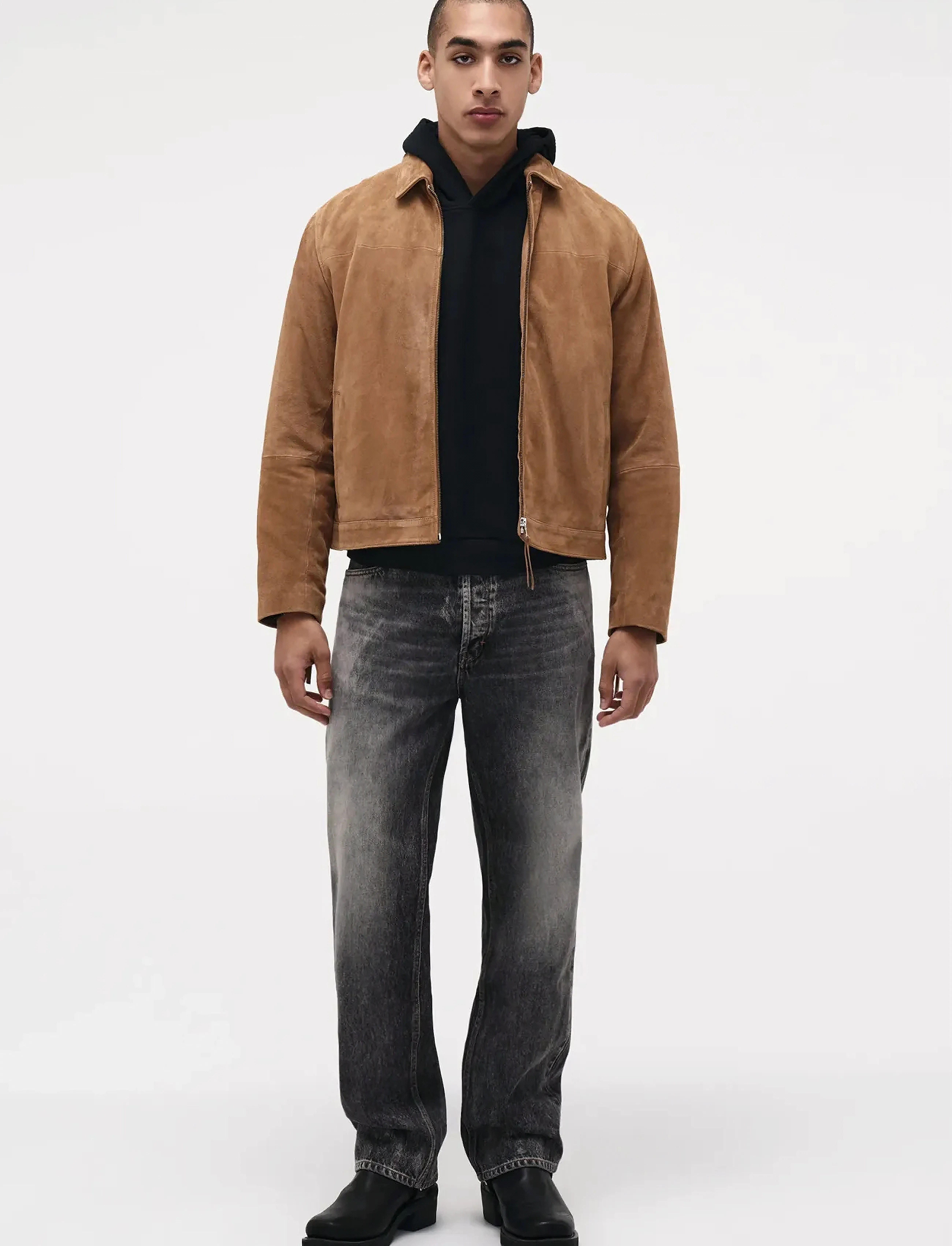NEUW River Baggy Westwashed Black, 32 x 32, Jeans, Grau - Relaxed, Männerswear