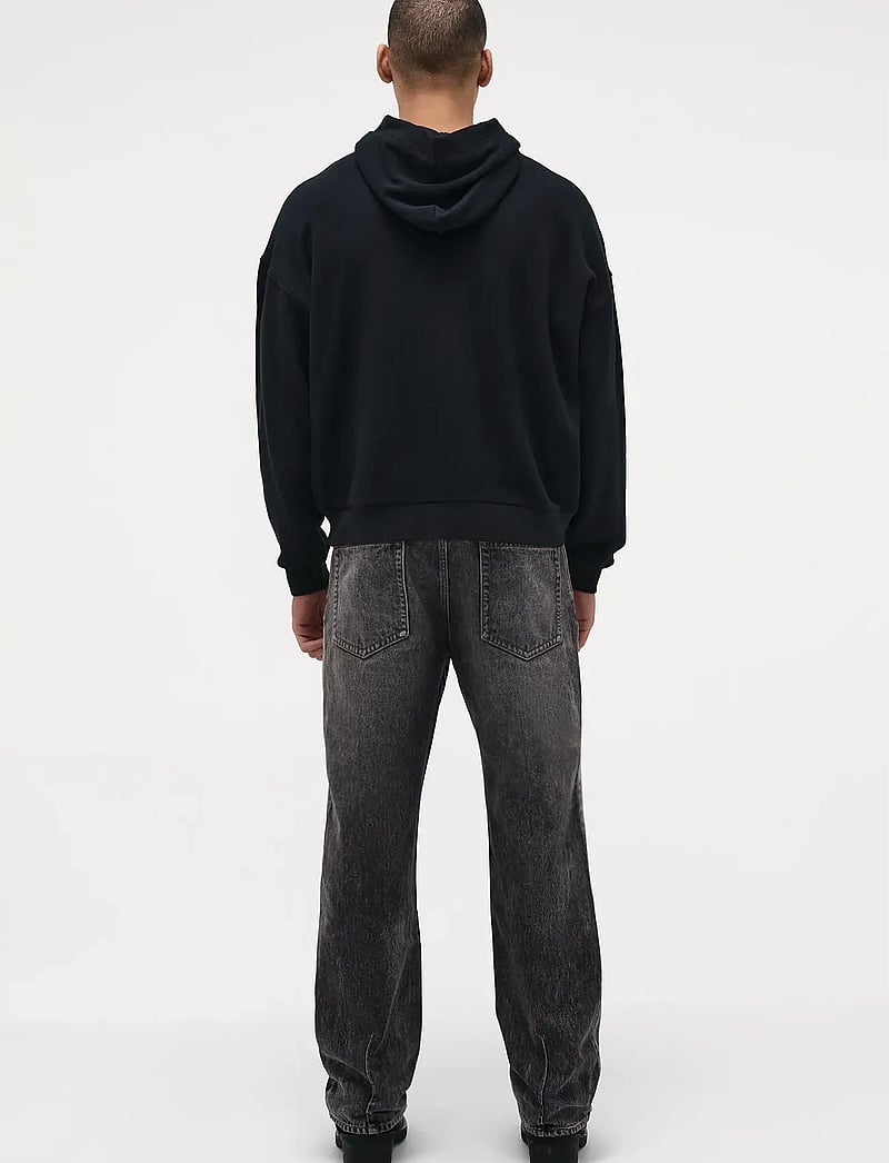 NEUW - RIVER BAGGY WESTWASHED BLACK - alt laienevad teksad - black - 4