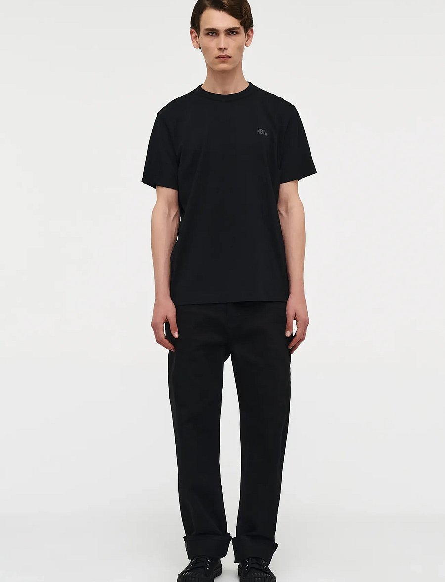 NEUW - LIAM RELAXED UMBRA - weite jeans - black - 0