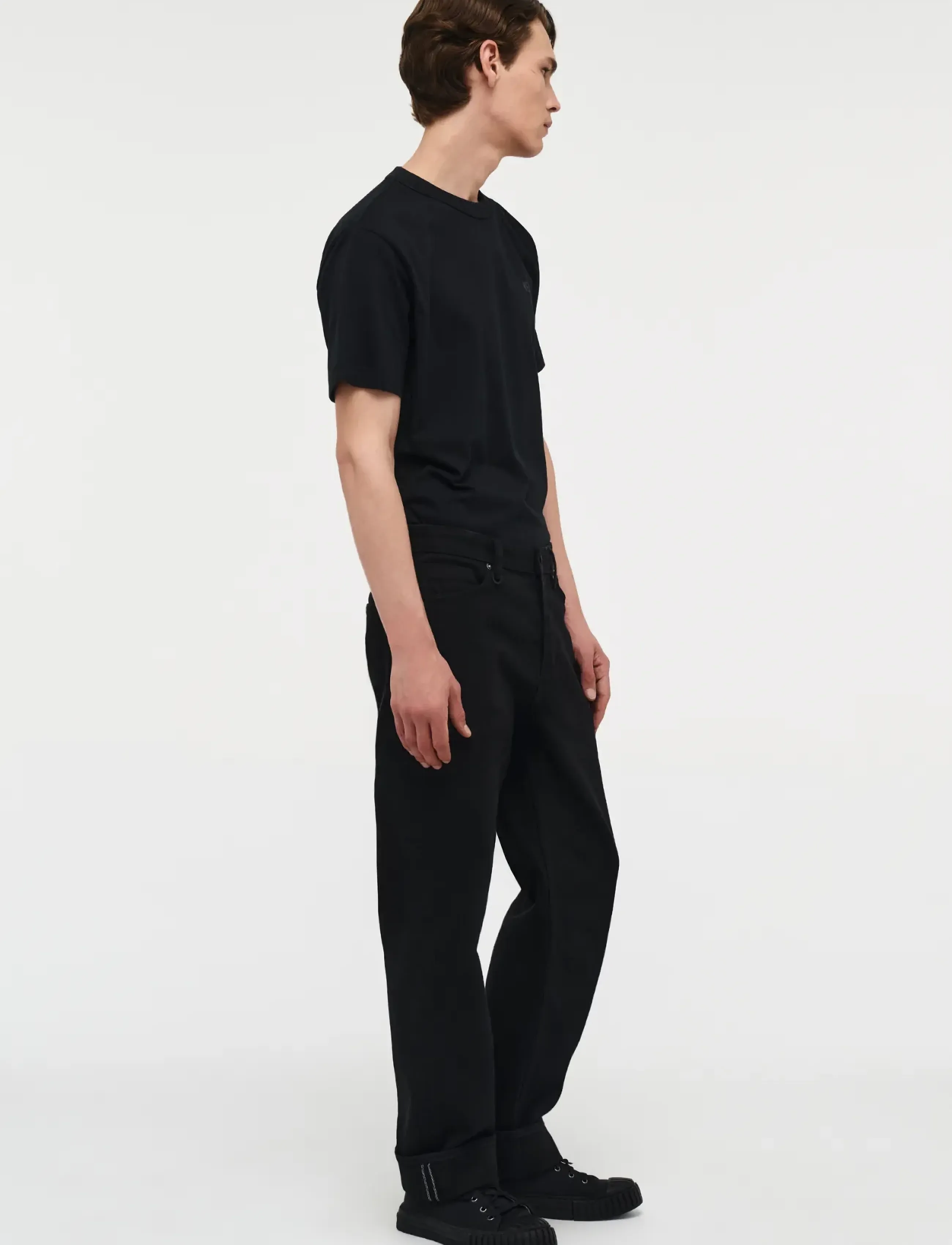 NEUW - LIAM RELAXED UMBRA - weite jeans - black - 4