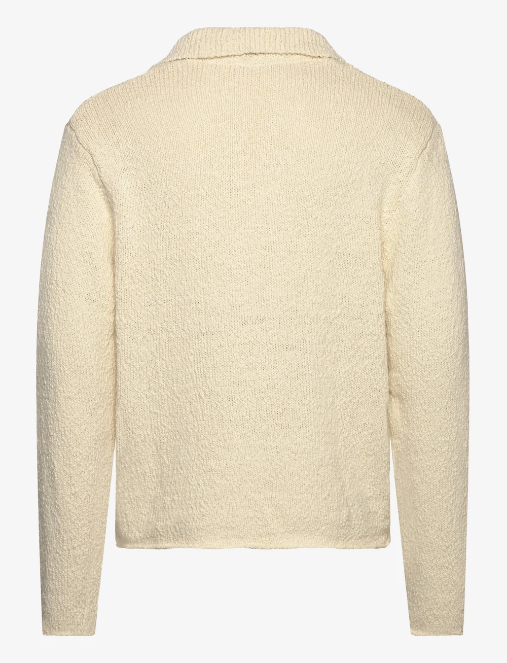 NEUW - BOUCLE KNIT RUGBY POLOECRU - polostrik - white - 2