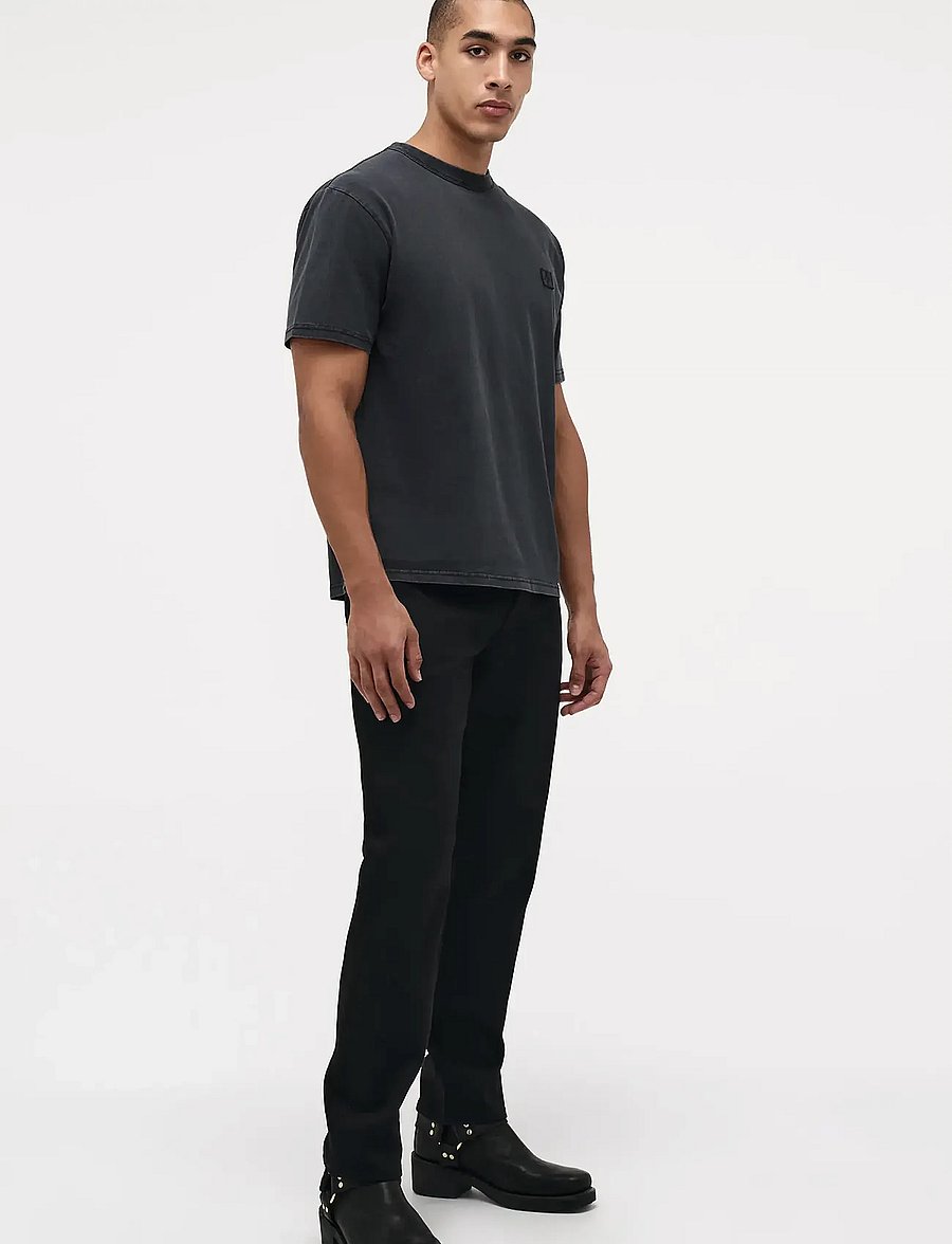 NEUW - NATURAL HIGH TEEWASHED BLACK - kurzärmelig - black - 3