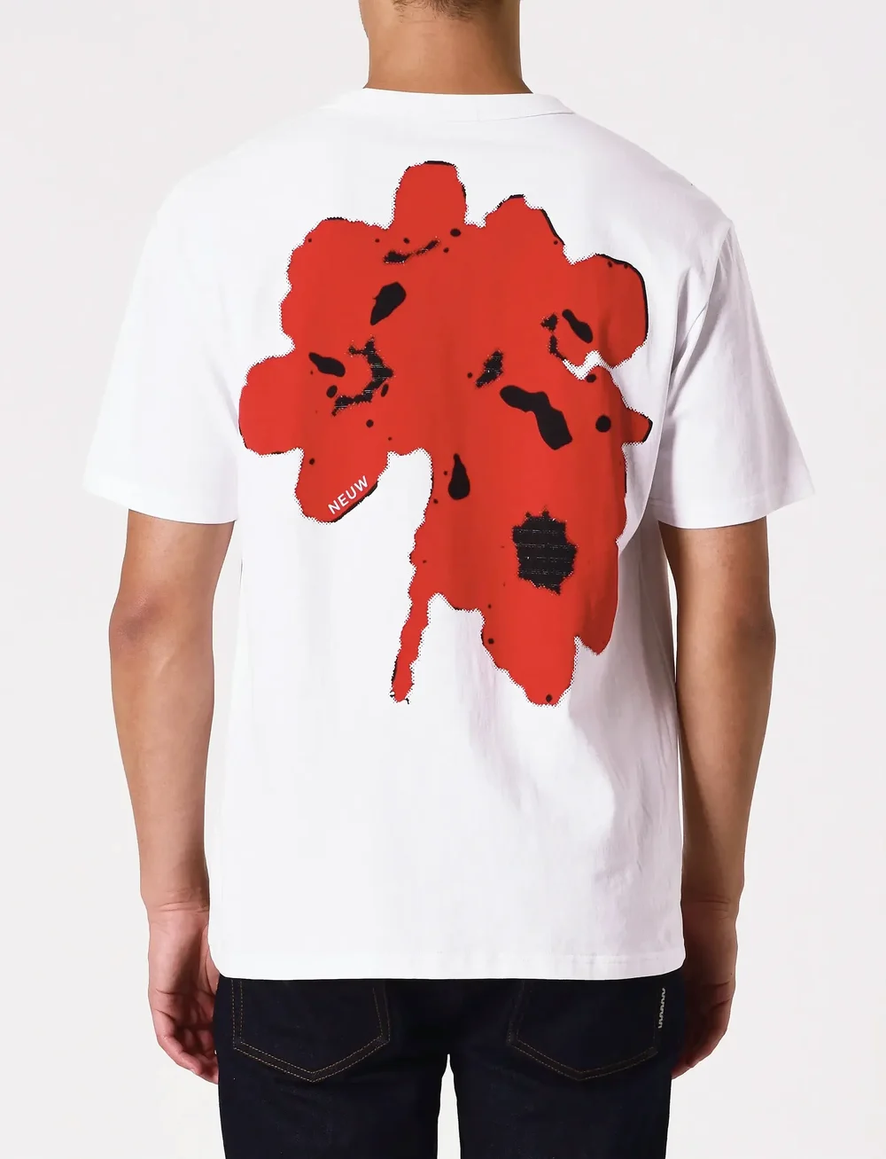 NEUW - MEADOW TEEWHITE - marškinėliai trumpomis rankovėmis - white - 4