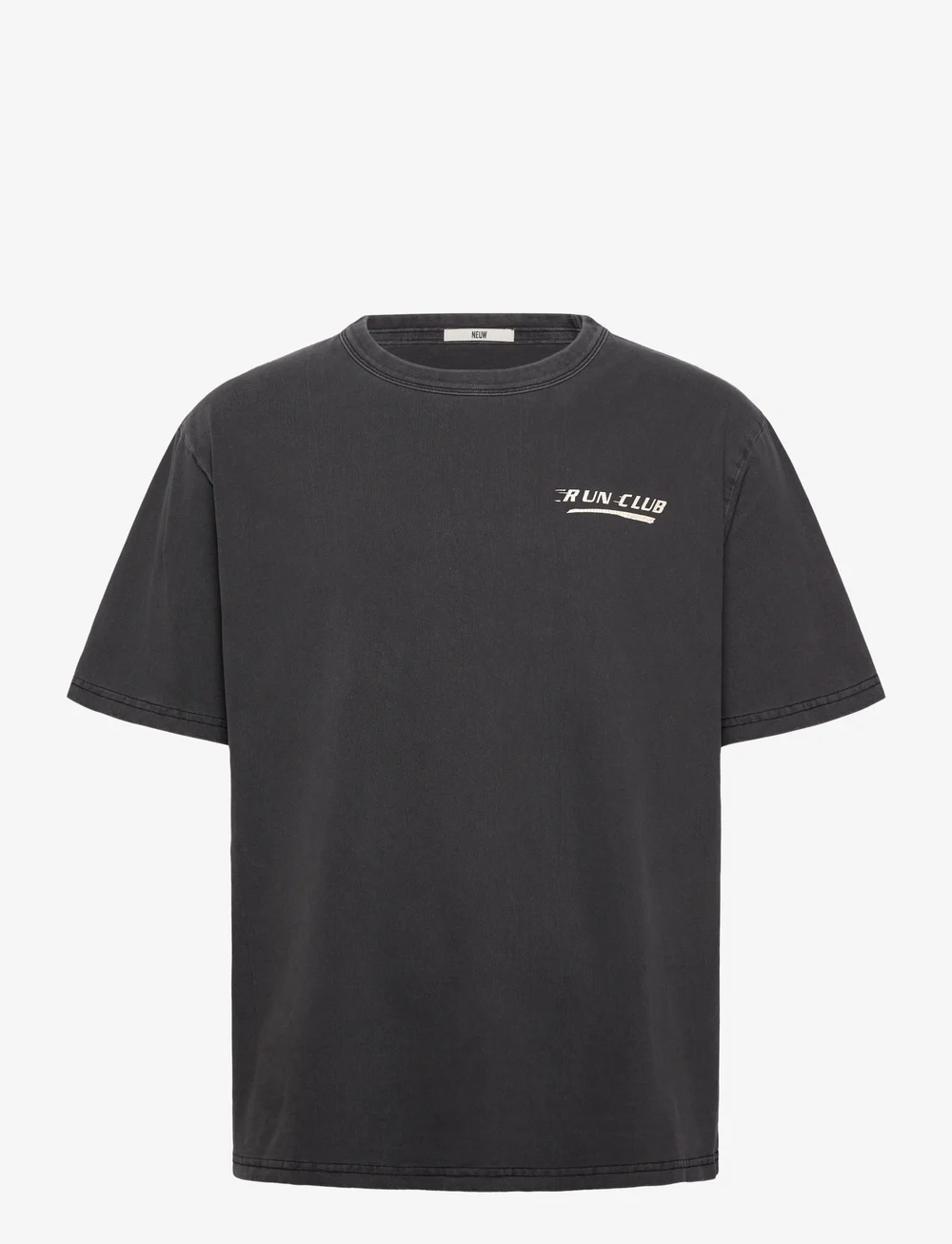 NEUW - INCLINE TEEWASHED BLACK - korte mouwen - black - 1