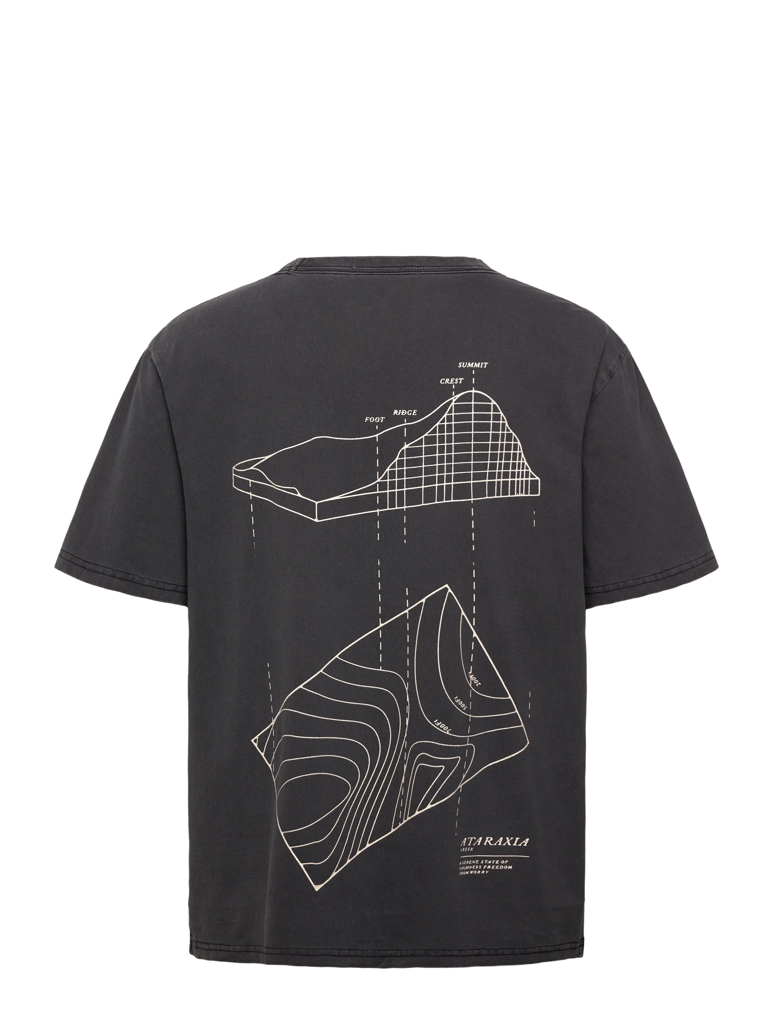 NEUW - INCLINE TEEWASHED BLACK - kortærmede t-shirts - black - 2