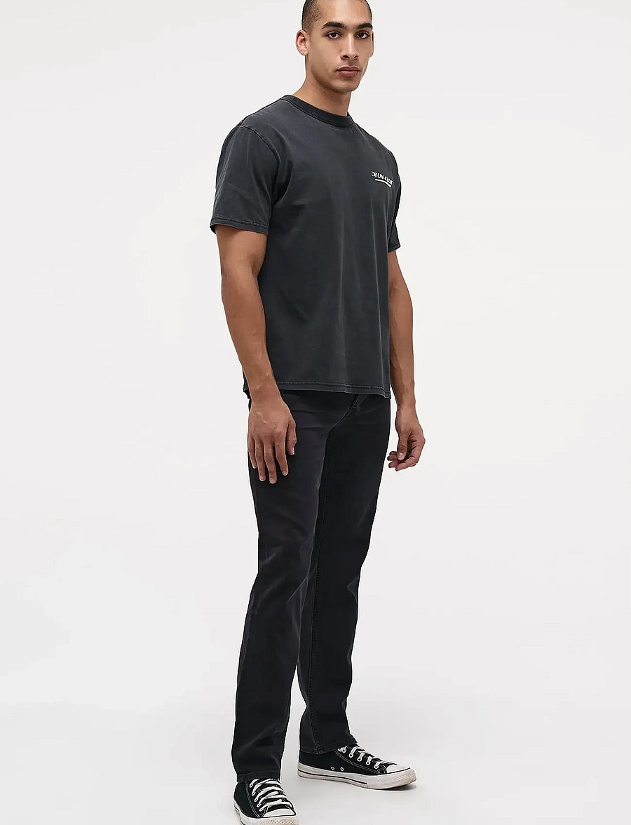 NEUW - INCLINE TEEWASHED BLACK - short-sleeved t-shirts - black - 3