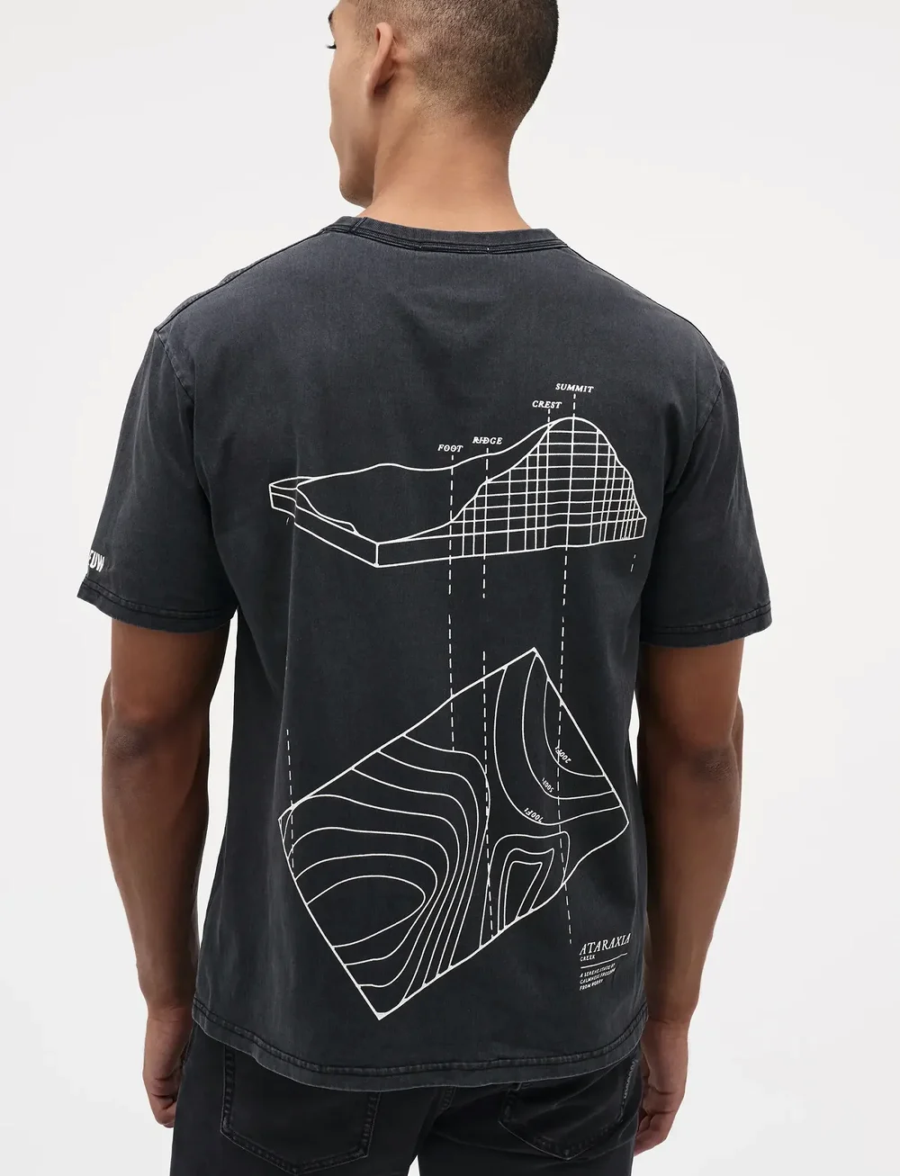 NEUW - INCLINE TEEWASHED BLACK - korte mouwen - black - 4