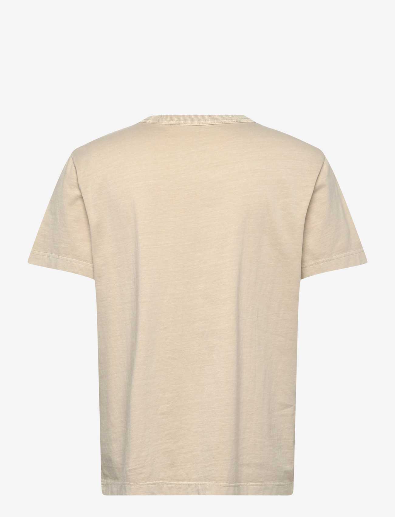NEUW - NEUW WORDMARK TEE WASHED BLACK - kurzärmelig - beige - 1