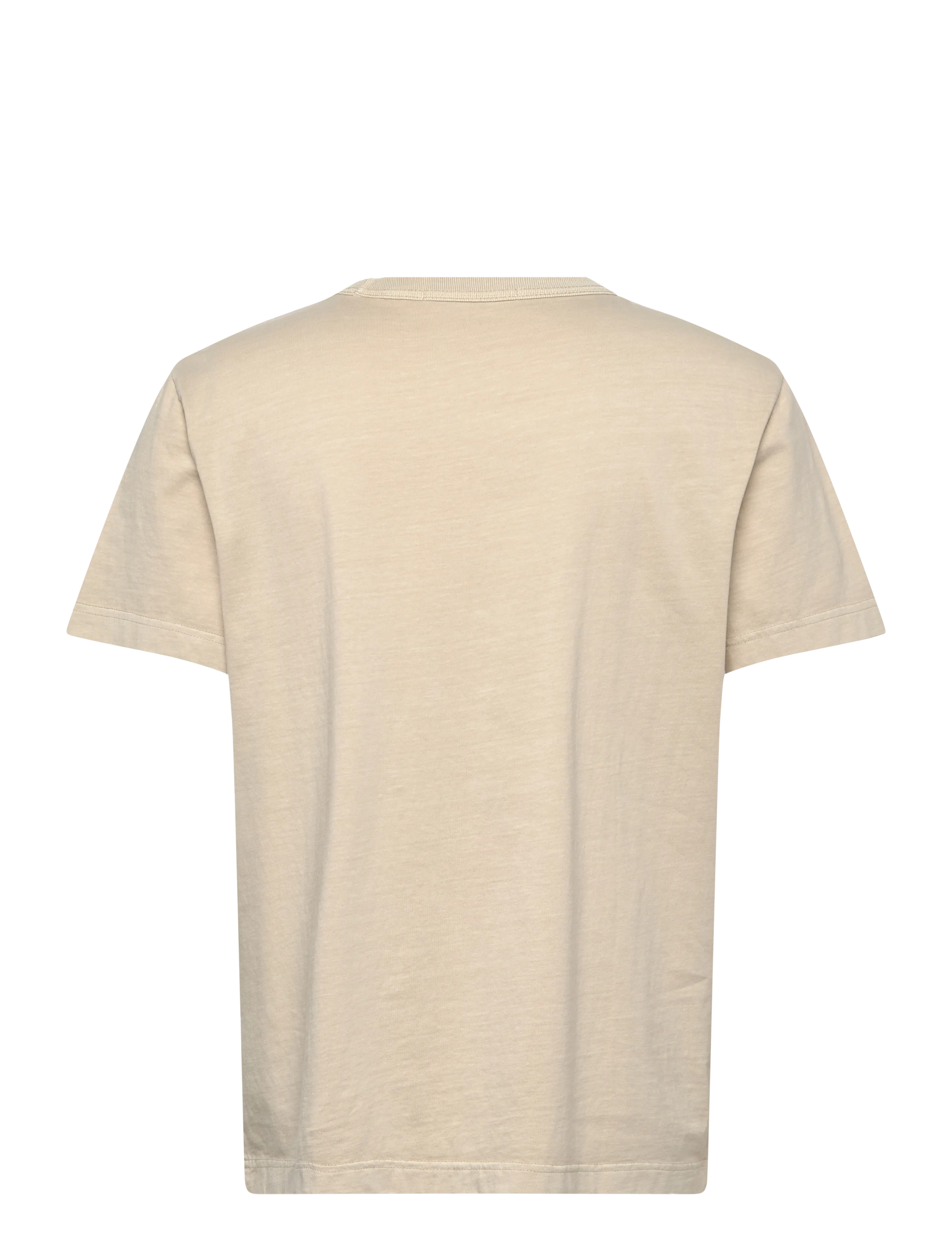 NEUW - NEUW WORDMARK TEE WASHED BLACK - kurzärmelig - beige - 2
