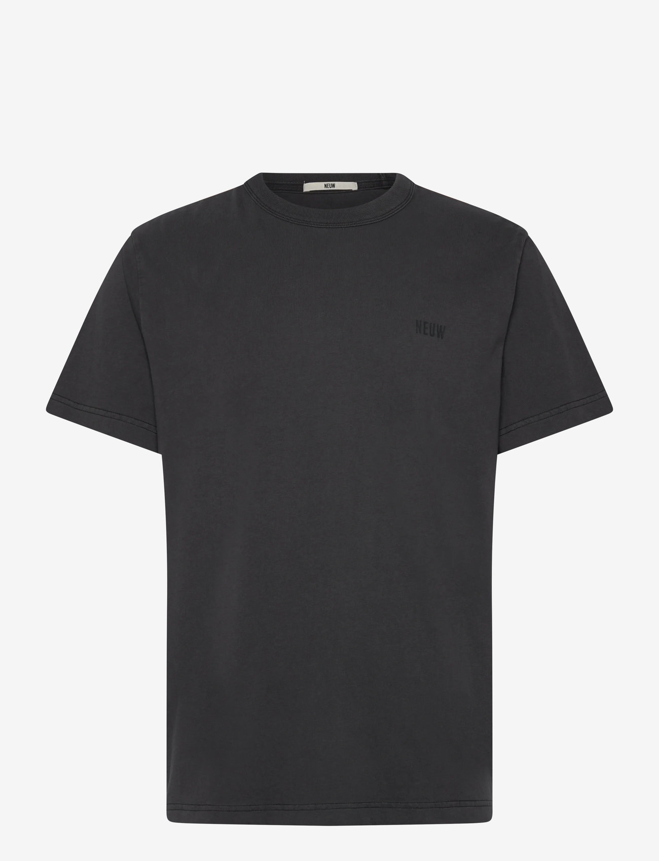 NEUW - NEUW WORDMARK TEE BLACK - kurzärmelig - black - 1