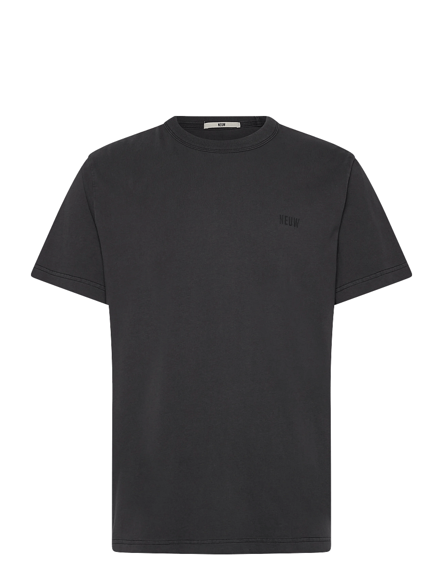 NEUW - NEUW WORDMARK TEE SABLE - lühikeste varrukatega t-särgid - black - 1