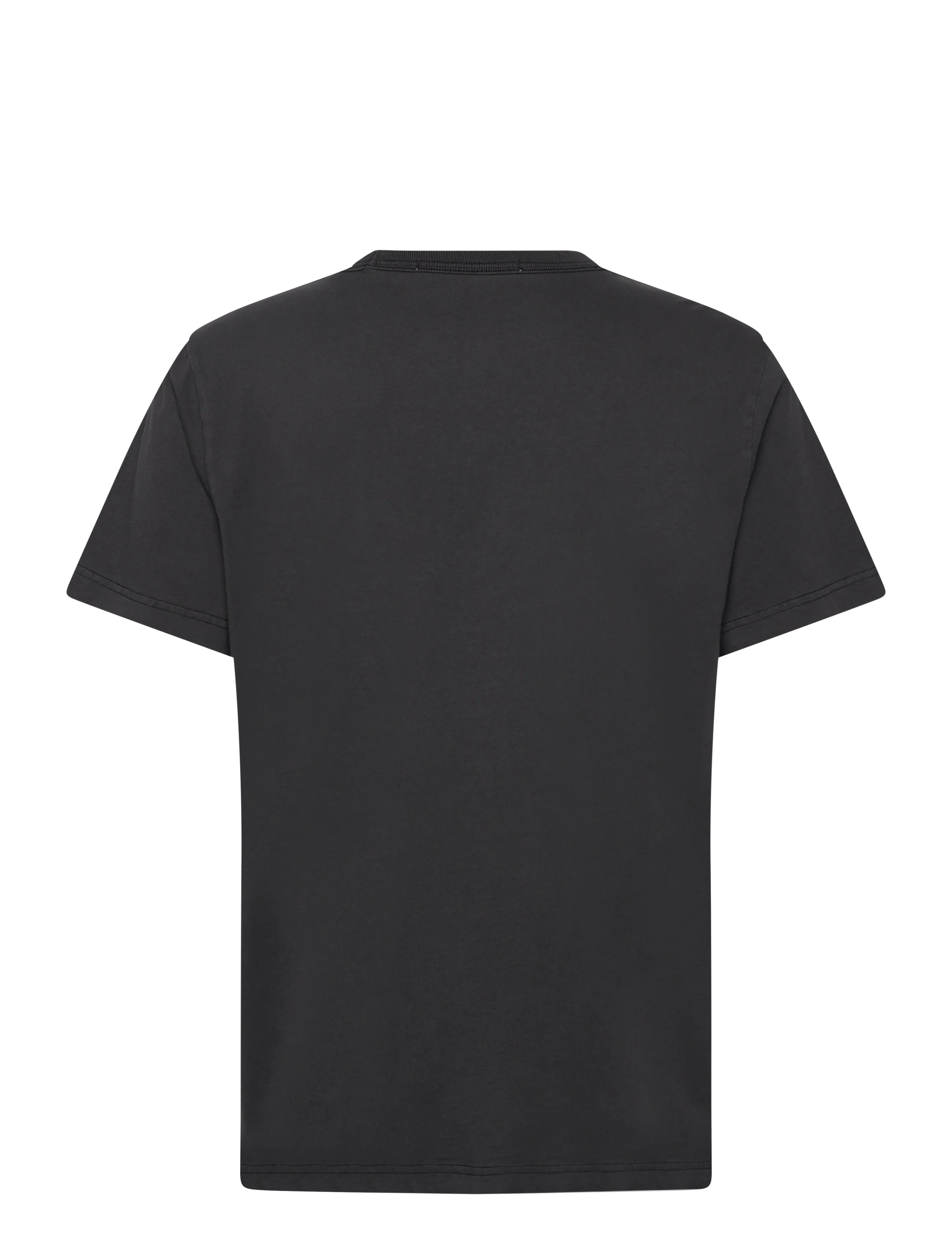 NEUW - NEUW WORDMARK TEE WASHED BLACK - kortermede t-skjorter - black - 2