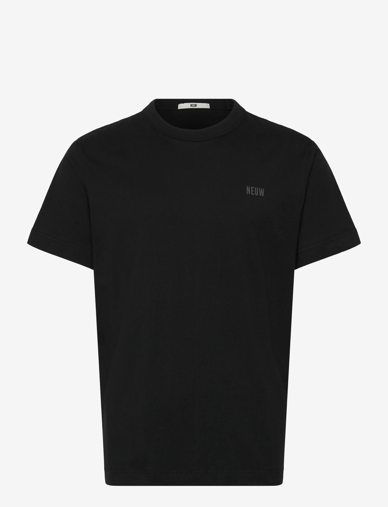 NEUW - NEUW WORDMARK TEE EMERALD - lyhythihaiset - black - 1
