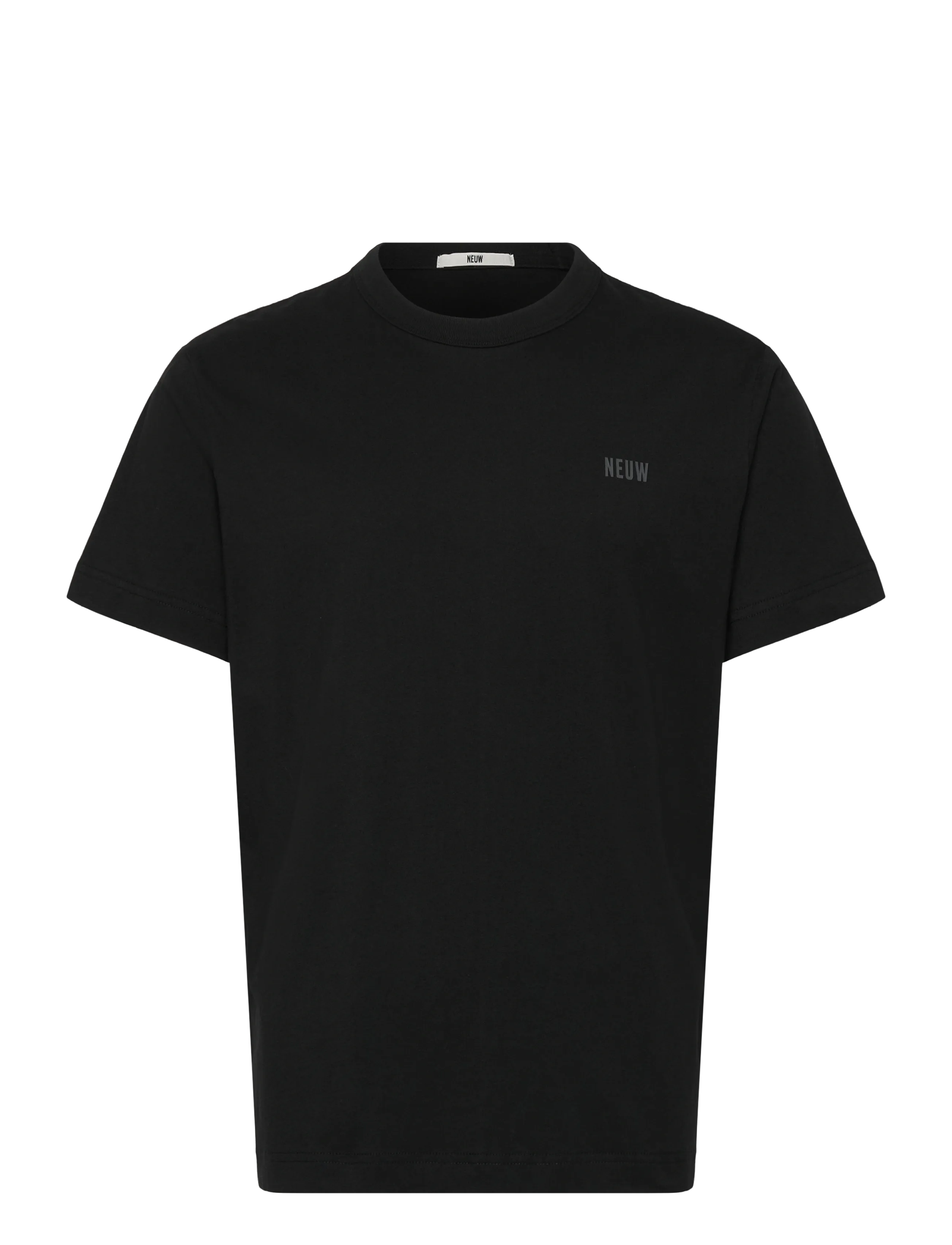 NEUW NEUW WORDMARK TEE EMERALD - T-shirts - BLACK / black