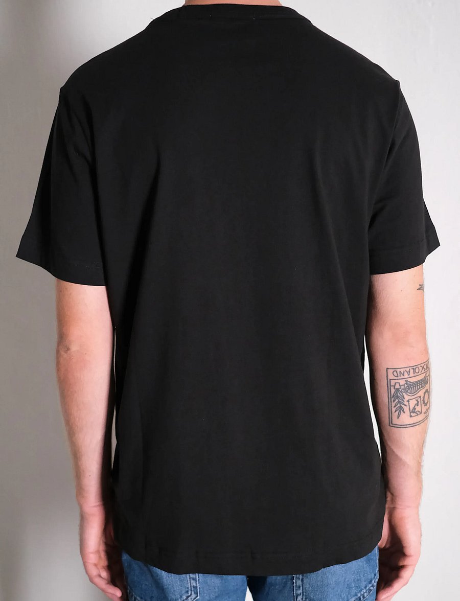 NEUW - NEUW WORDMARK TEE SABLE - short-sleeved t-shirts - black - 3