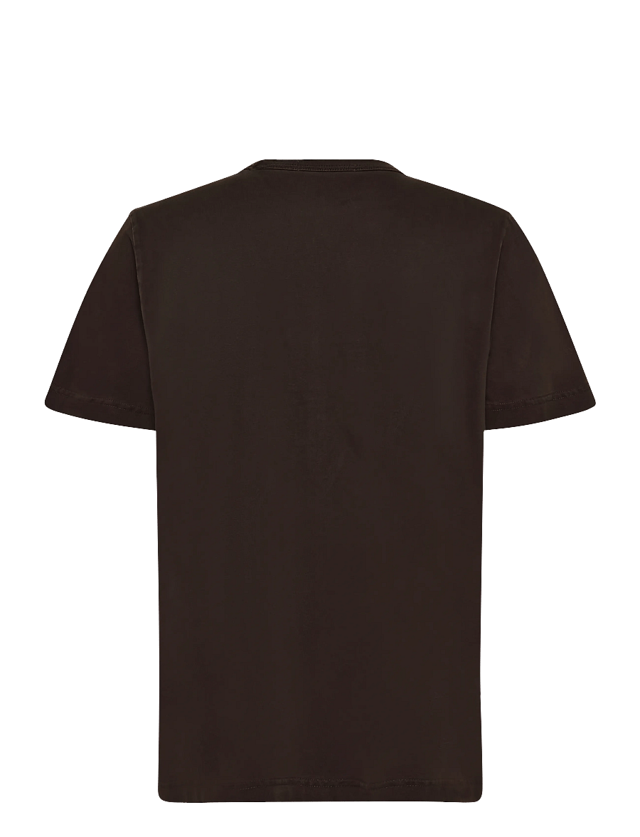 NEUW - NEUW WORDMARK TEE SABLE - short-sleeved t-shirts - red - 1