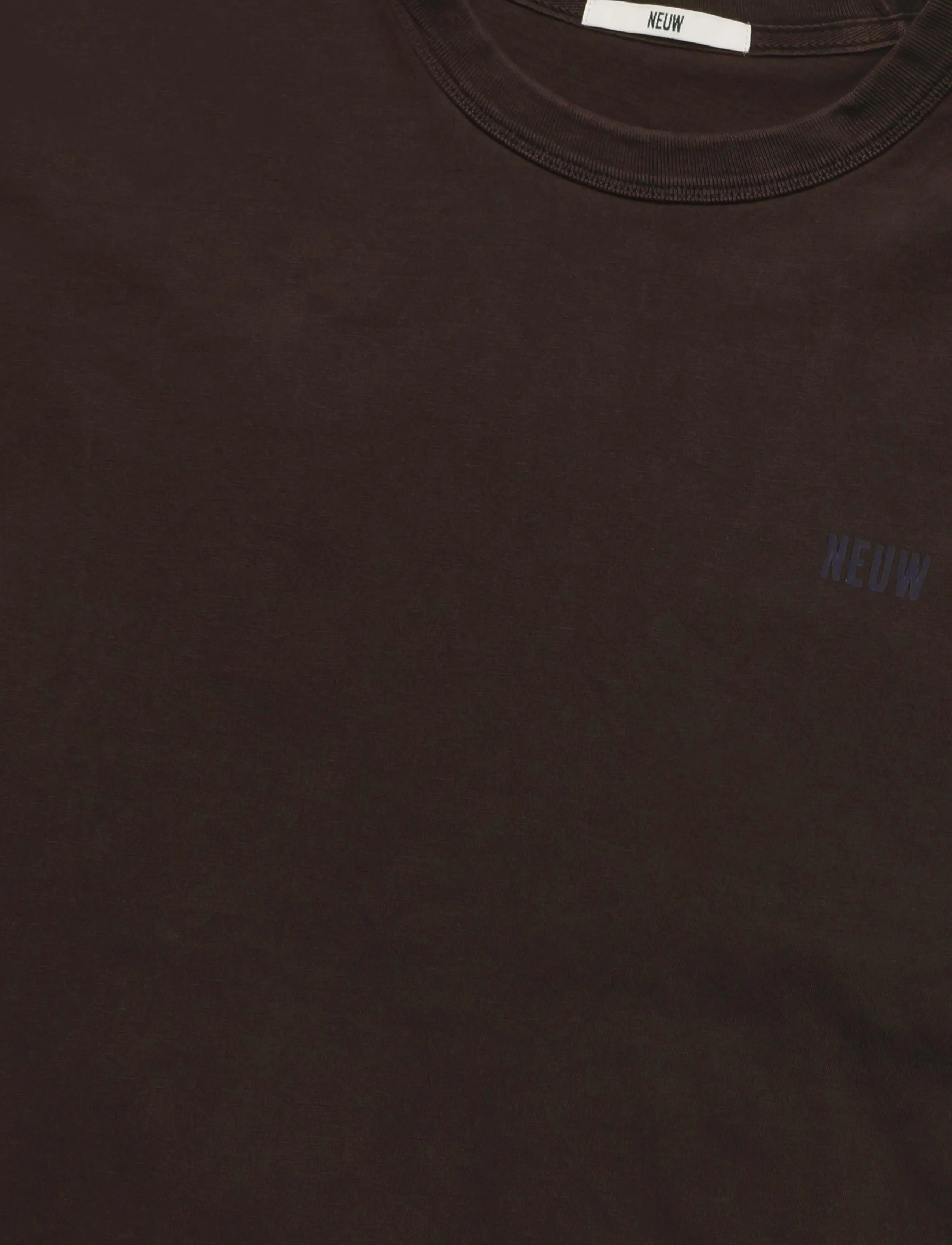 NEUW - NEUW WORDMARK TEE SABLE - short-sleeved t-shirts - red - 2