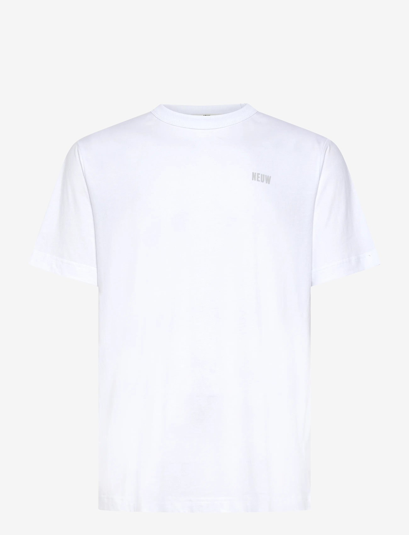 NEUW - NEUW WORDMARK TEE OAT - kurzärmelig - white - 1