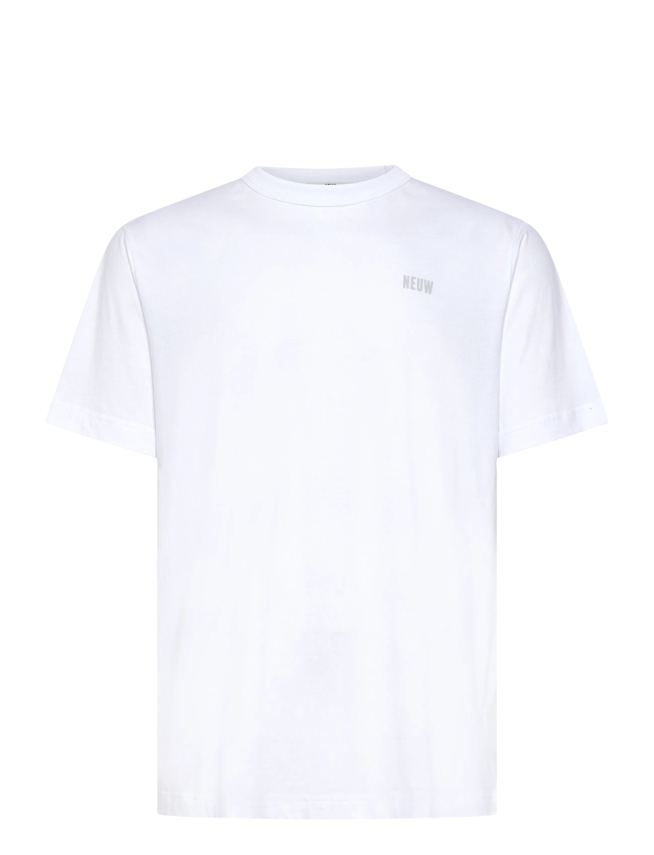 NEUW NEUW WORDMARK TEE OAT - Kleidung - WHITE / white