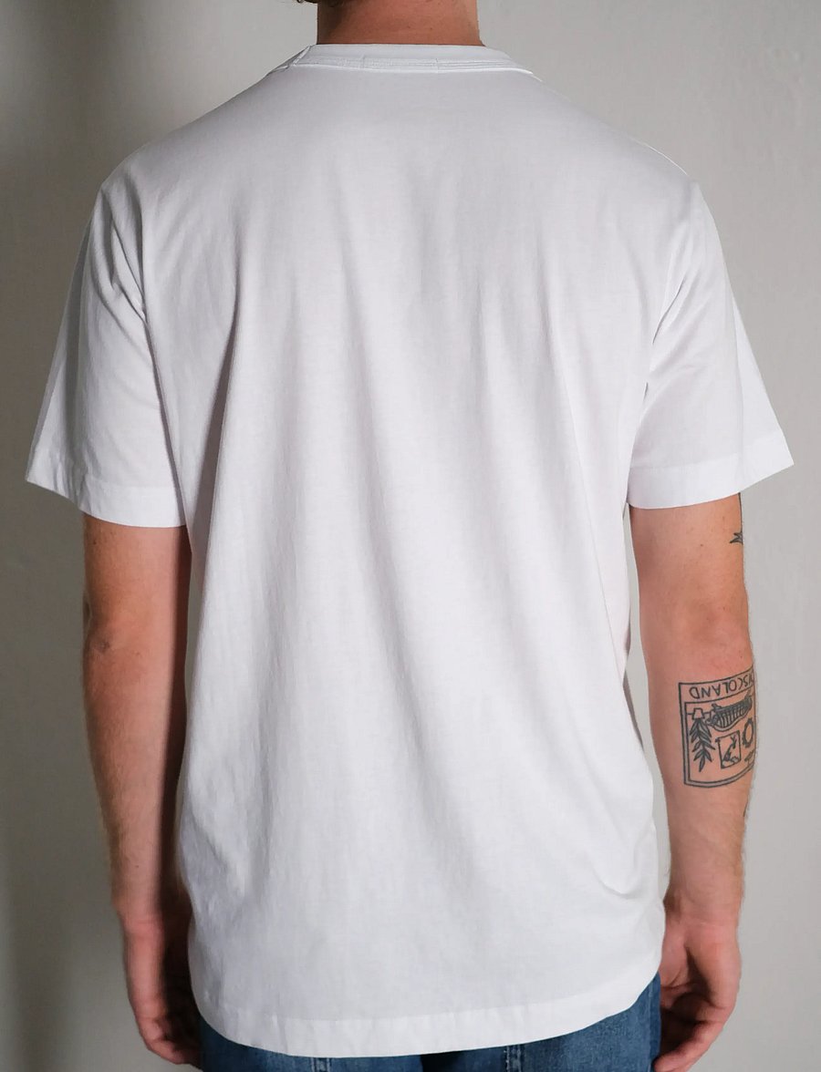 NEUW - NEUW WORDMARK TEE SABLE - short-sleeved t-shirts - white - 3