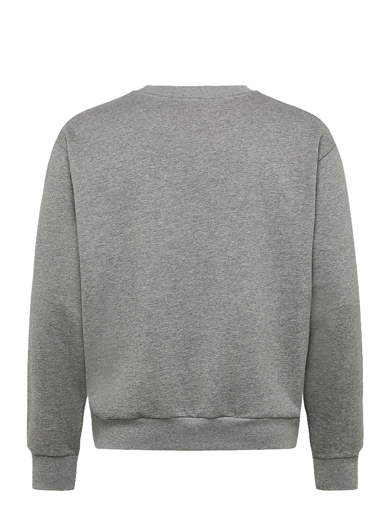 NEUW - FLEECE CREW SWEATER GREY MARLE - shoppa efter tillfälle - grey - 2