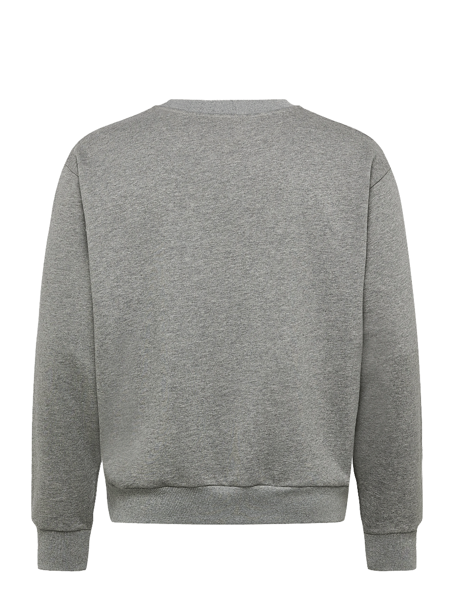 NEUW - FLEECE CREW SWEATER GREY MARLE - sweatshirts - grey - 2
