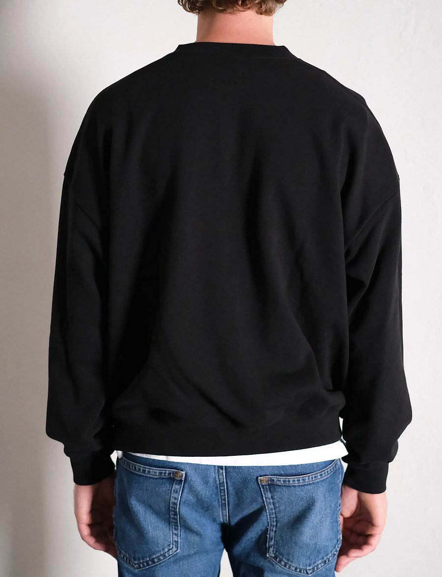 NEUW - NEUW WORDMARK CREW - sweatshirts - black - 3