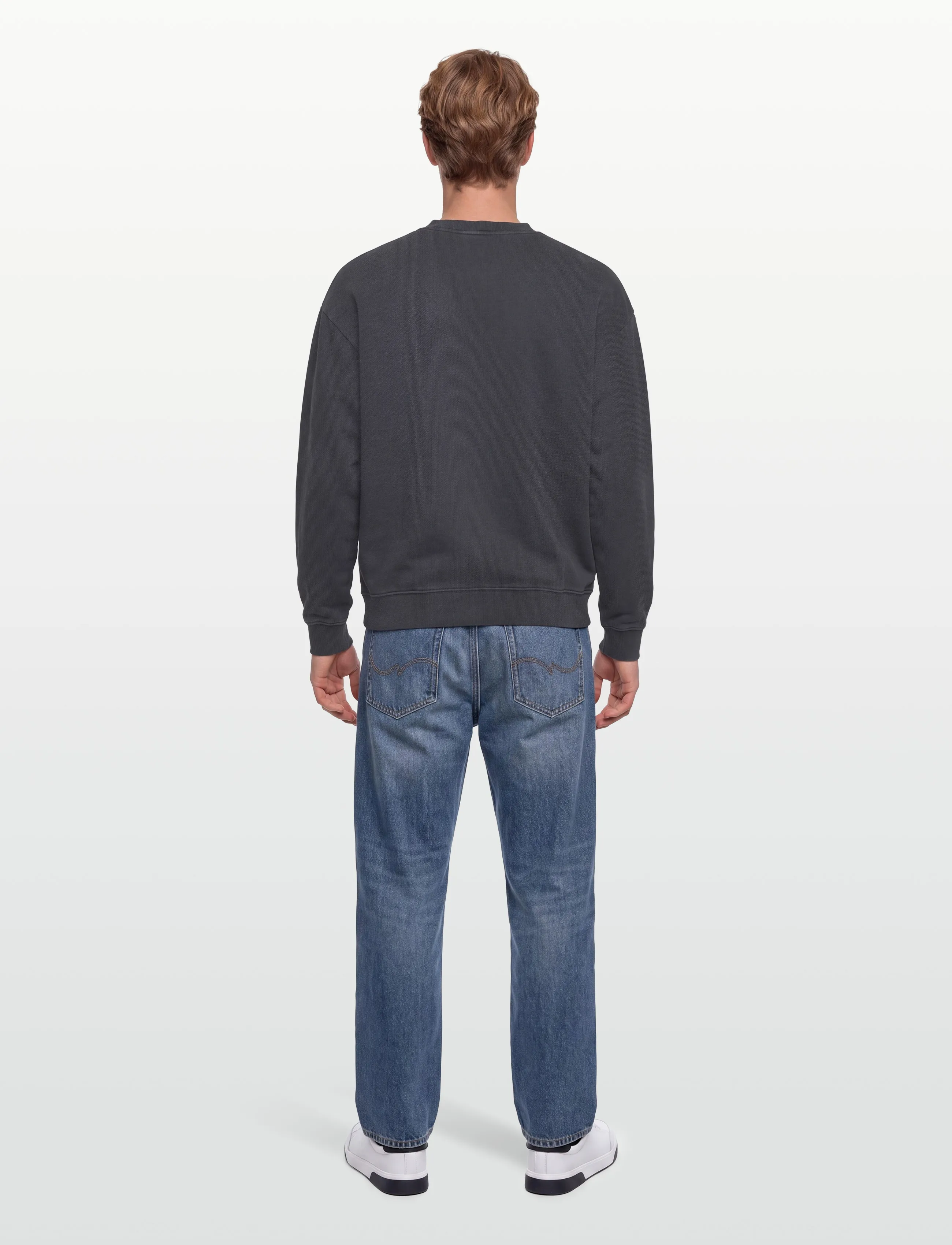NEUW - NEUW WORDMARK CREW BLACK - sweatshirts - grey - 4
