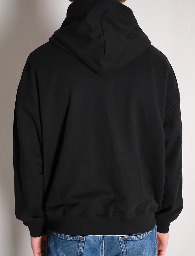 NEUW - NEUW WORDMARK HOODIE PEYOTE - kapuzenpullover - black - 4