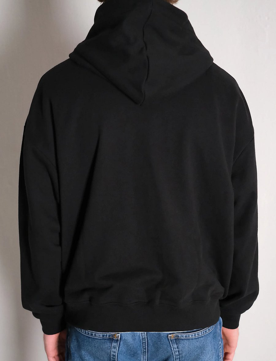NEUW - NEUW WORDMARK HOODIE PEYOTE - hættetrøjer - black - 4
