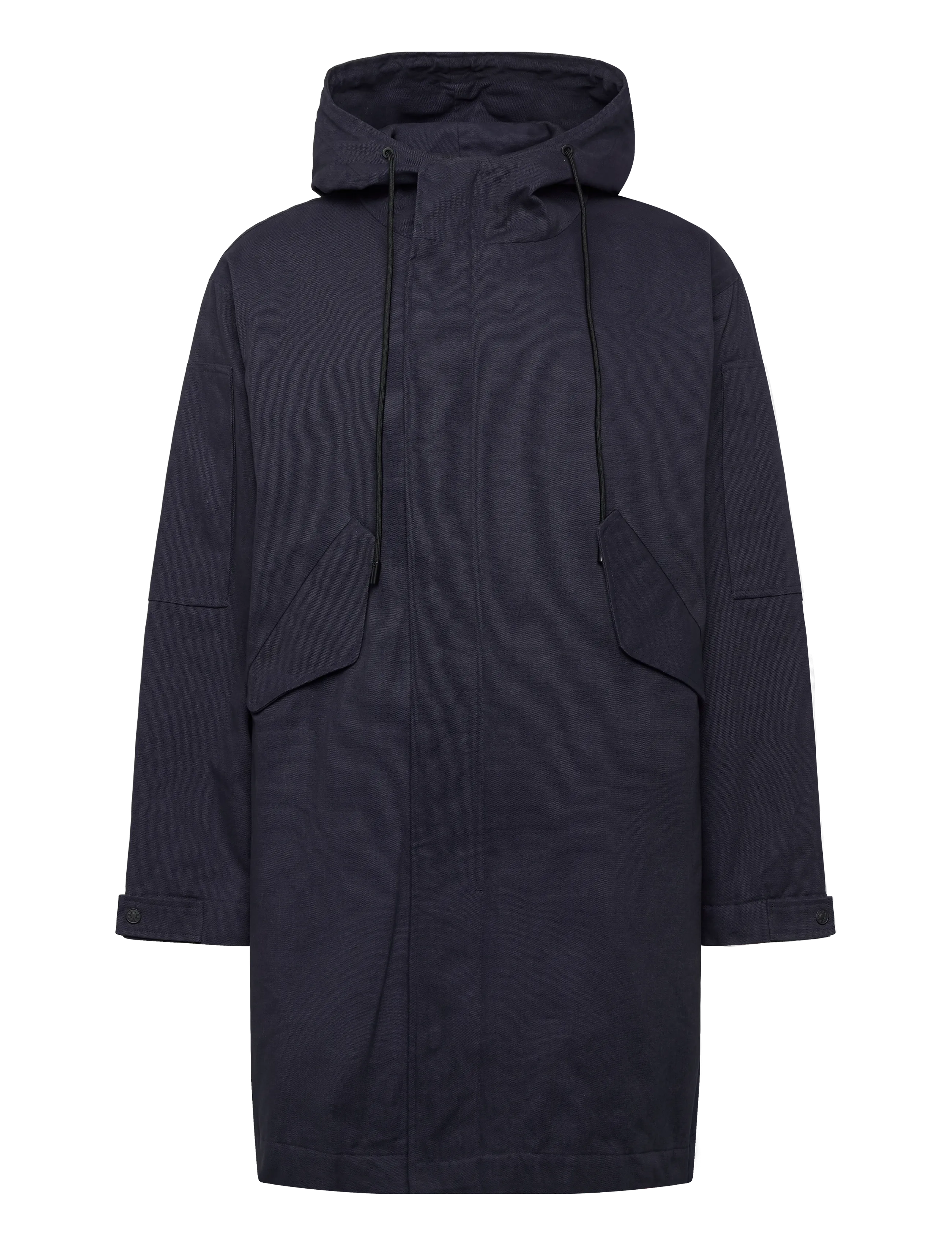 NEUW Canvas Parka Indigo, XL, Jackets, Schwarz - Parkas, Männerswear