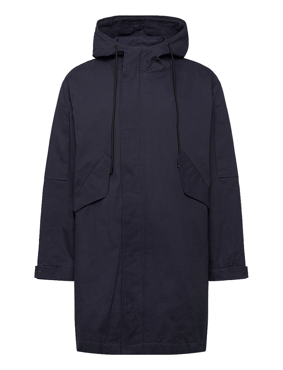 NEUW - CANVAS PARKA INDIGO - parkas - blue - 0