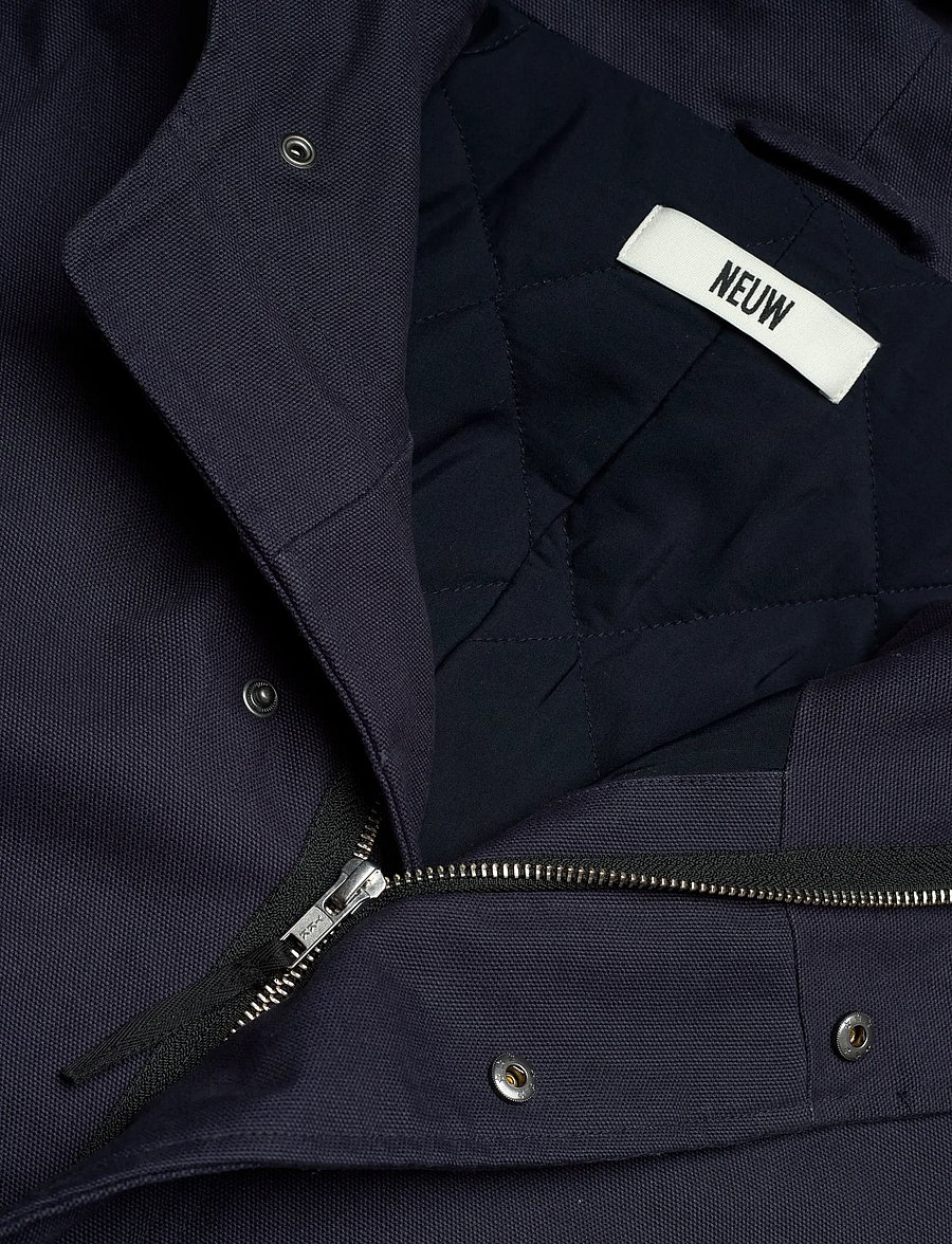NEUW - CANVAS PARKA INDIGO - parkas - blue - 2
