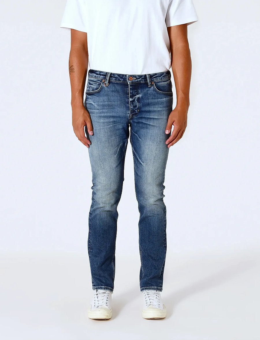 NEUW - LOU SLIM RANCH MID VINTAGE INDIGO - kitsad teksad - blue - 0