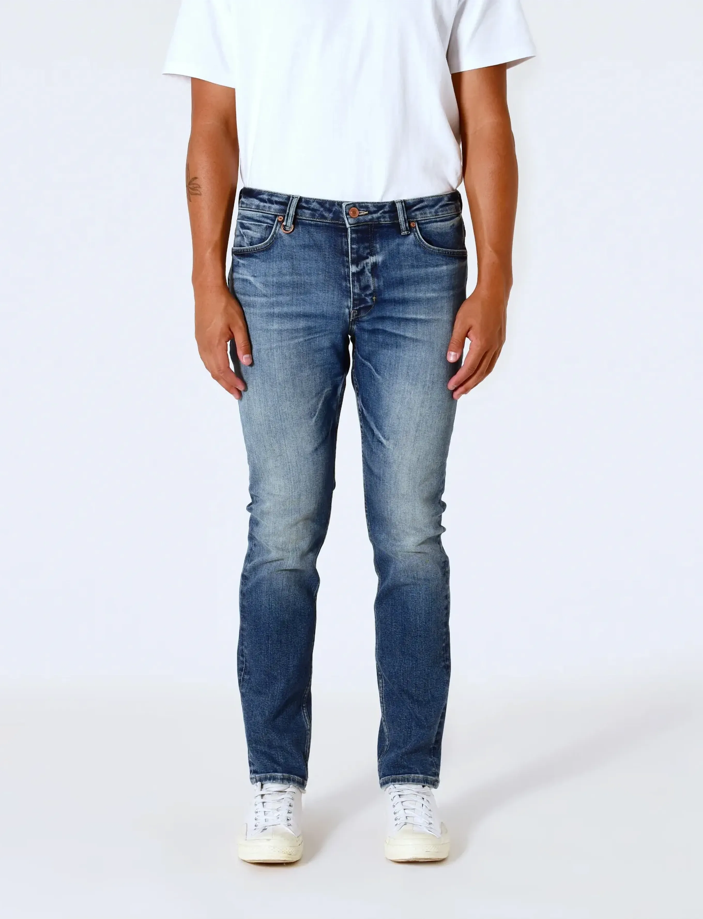 NEUW LOU SLIM RANCH MID VINTAGE INDIGO - Denimkläder - BLUE / blue