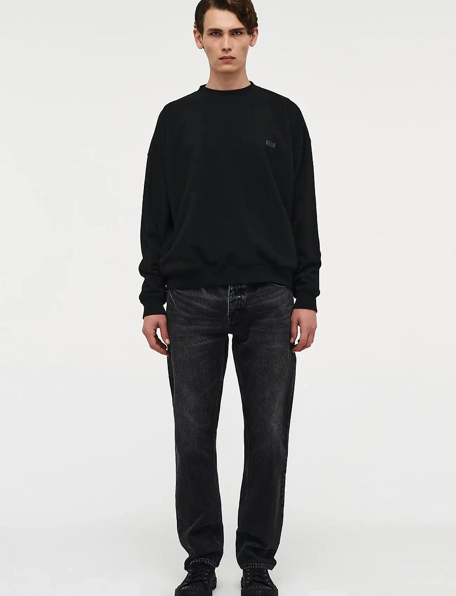 NEUW - RAY STRAIGHT ROMULUSVINTAGE BLACK - regular jeans - black - 0