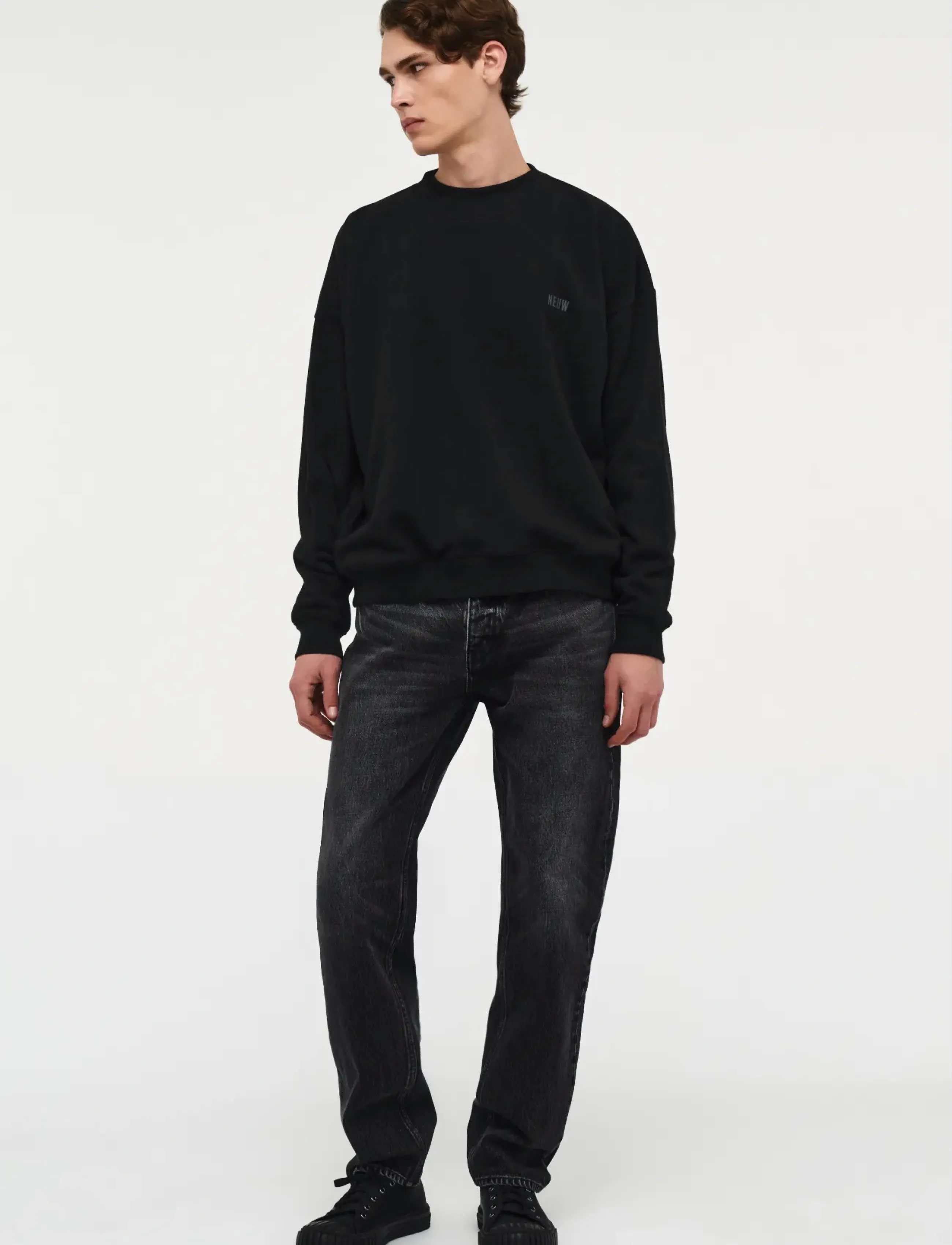 NEUW - RAY STRAIGHT ROMULUSVINTAGE BLACK - bukser & jeans - black - 3