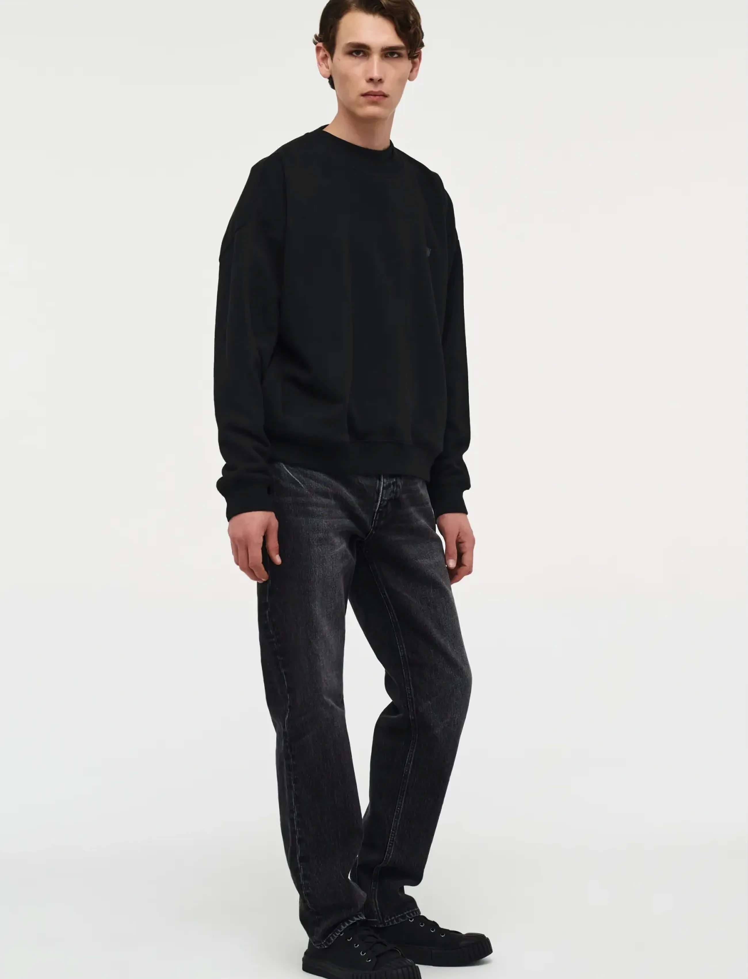 NEUW - RAY STRAIGHT ROMULUSVINTAGE BLACK - bukser & jeans - black - 4
