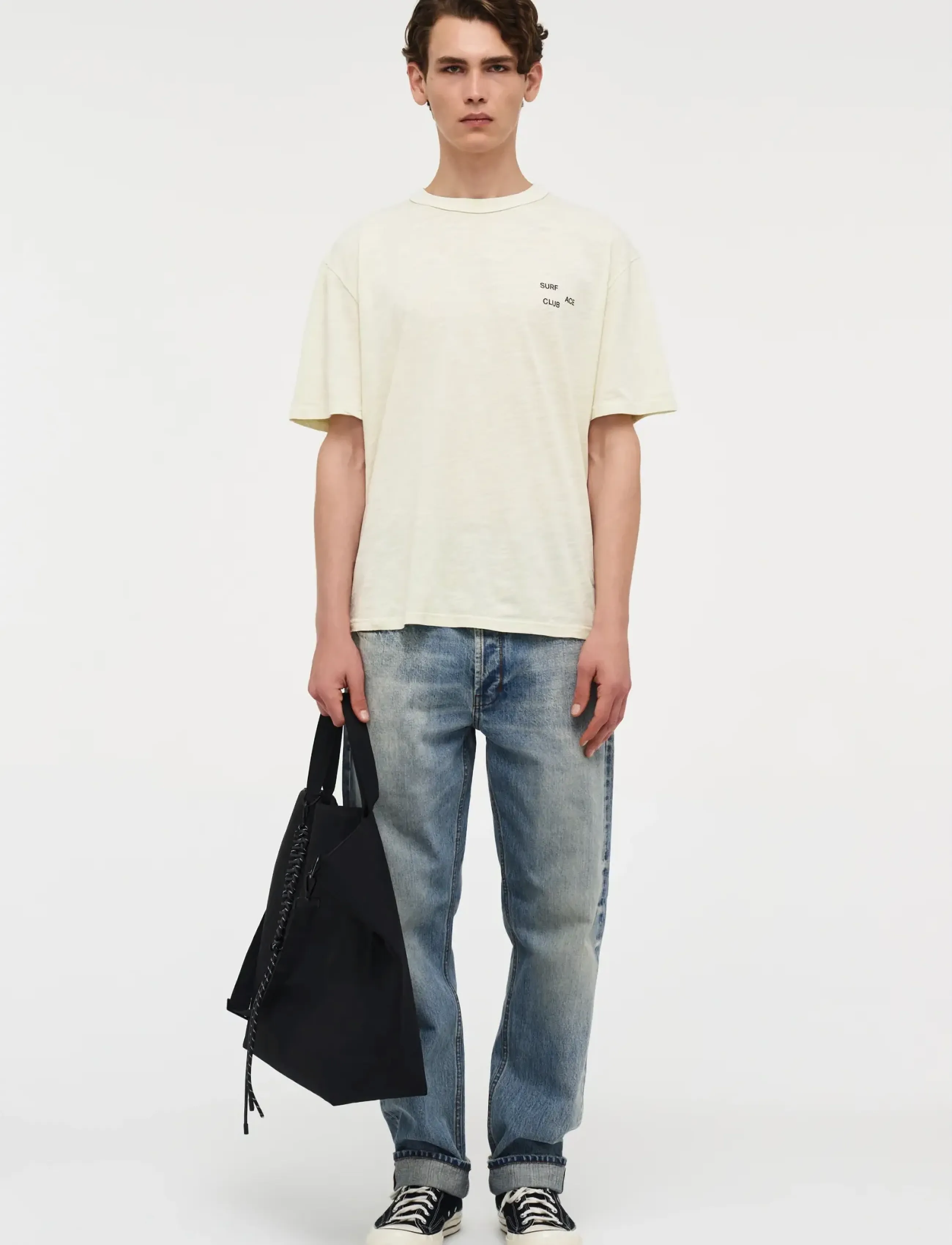 NEUW Antho Teewhite, L, White, T-Shirts > Kortærmede, Herre