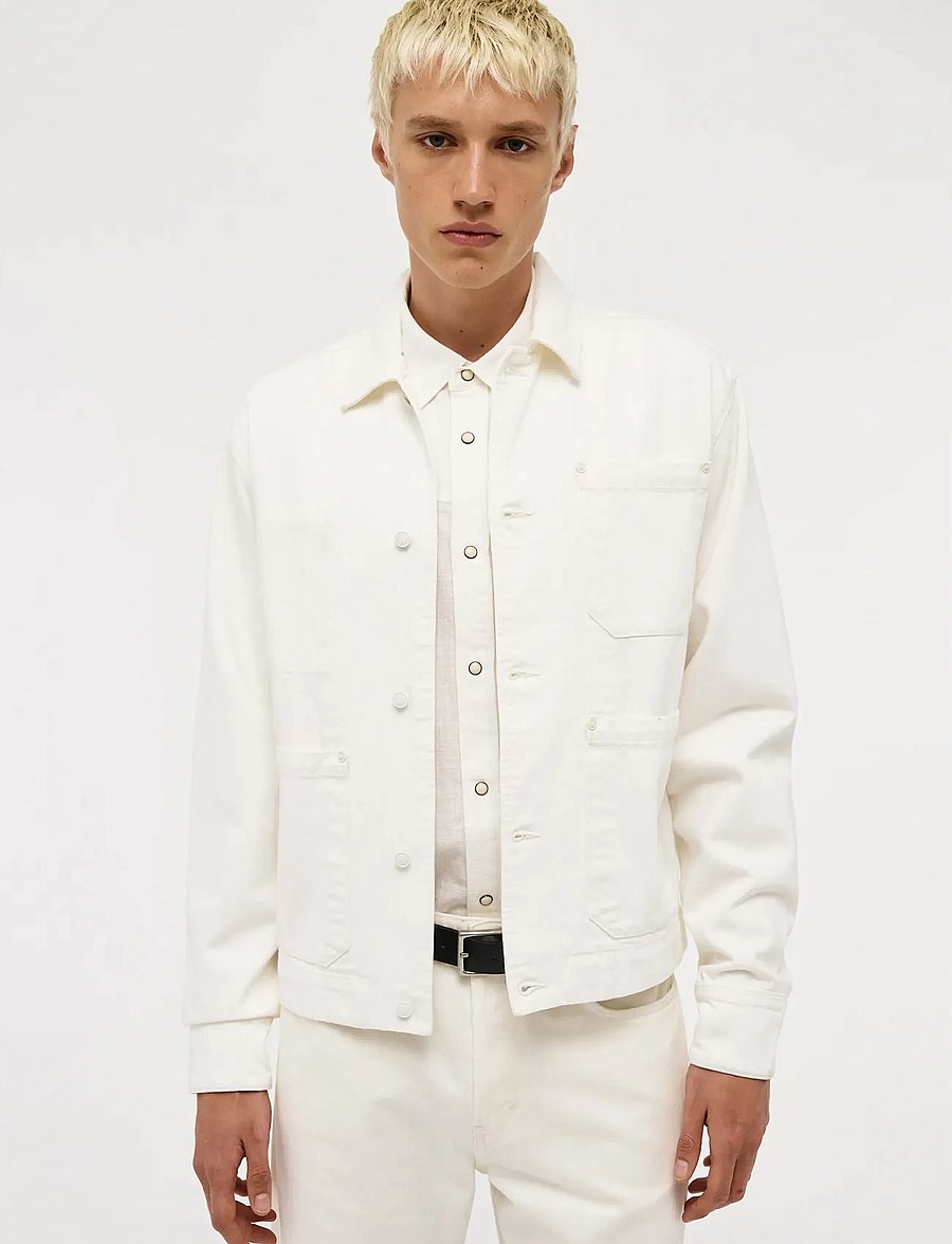NEUW - W'WEAR COAT CHALKCHALK - ofodrade jeansjackor - white - 0