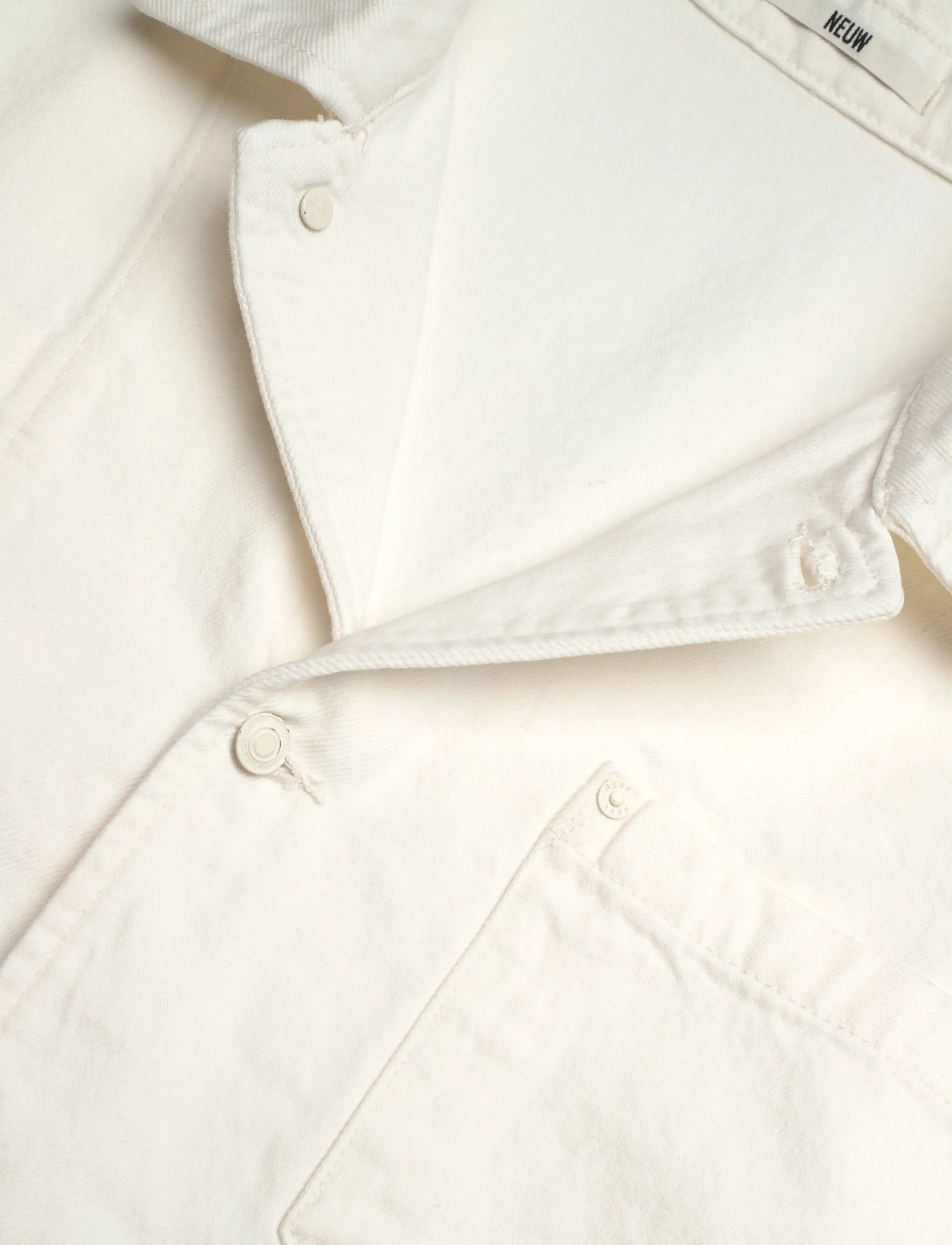 NEUW - W'WEAR COAT CHALKCHALK - ofodrade jeansjackor - white - 5