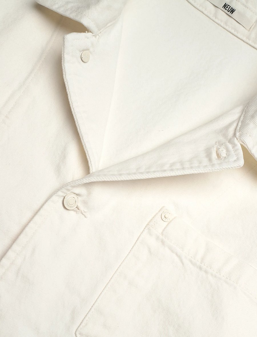 NEUW - W'WEAR COAT CHALKCHALK - ofodrade jeansjackor - white - 5