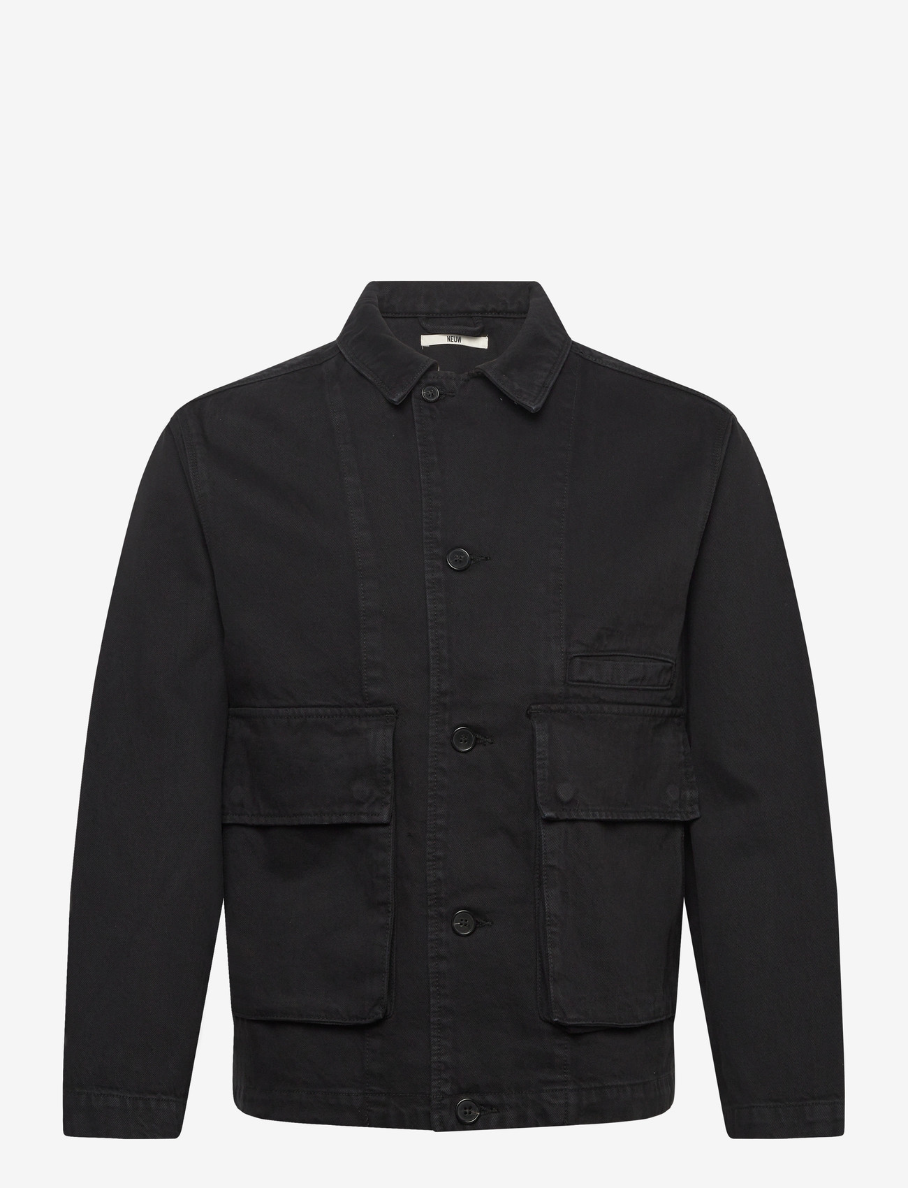 NEUW - CHORE JACKET NEROBLACK - gefütterte denimjacken - black - 1