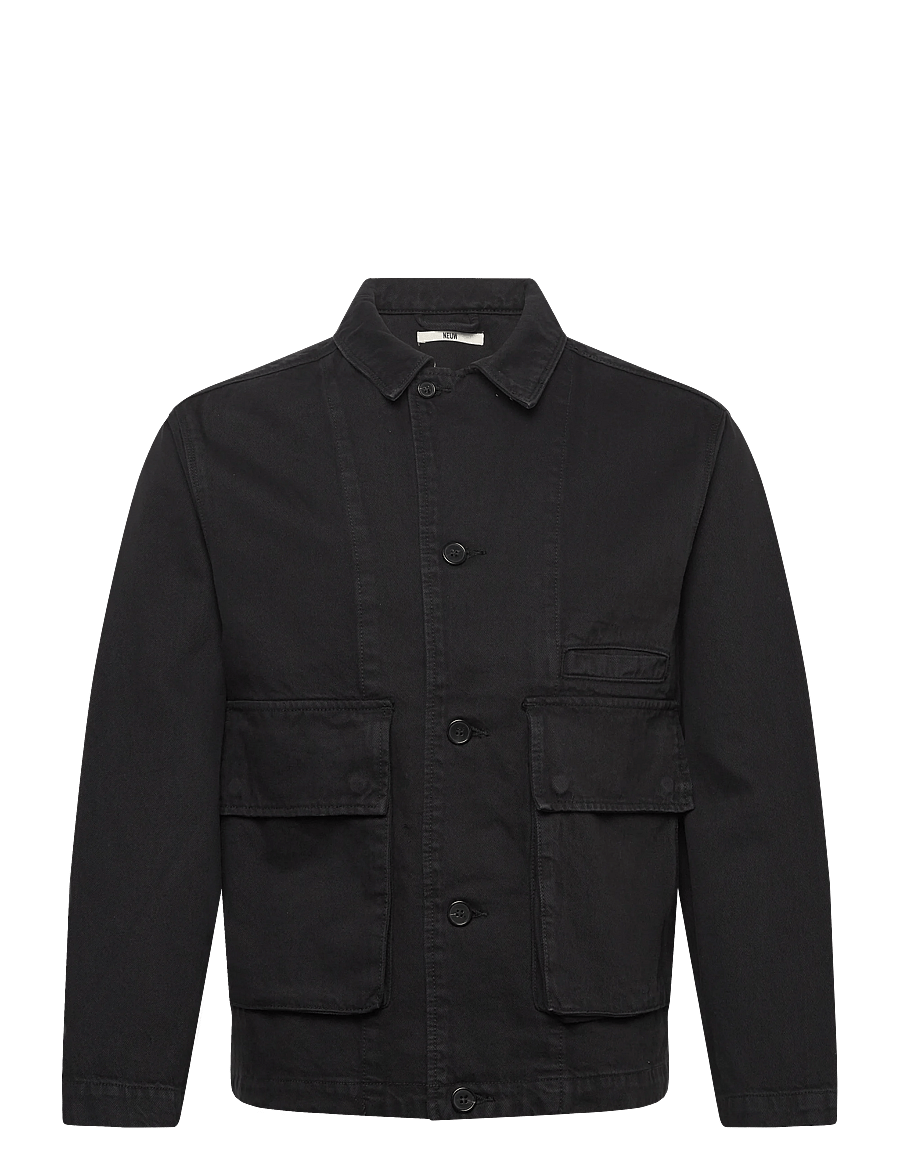 NEUW - CHORE JACKET NEROBLACK - forede denimjakker - black - 1
