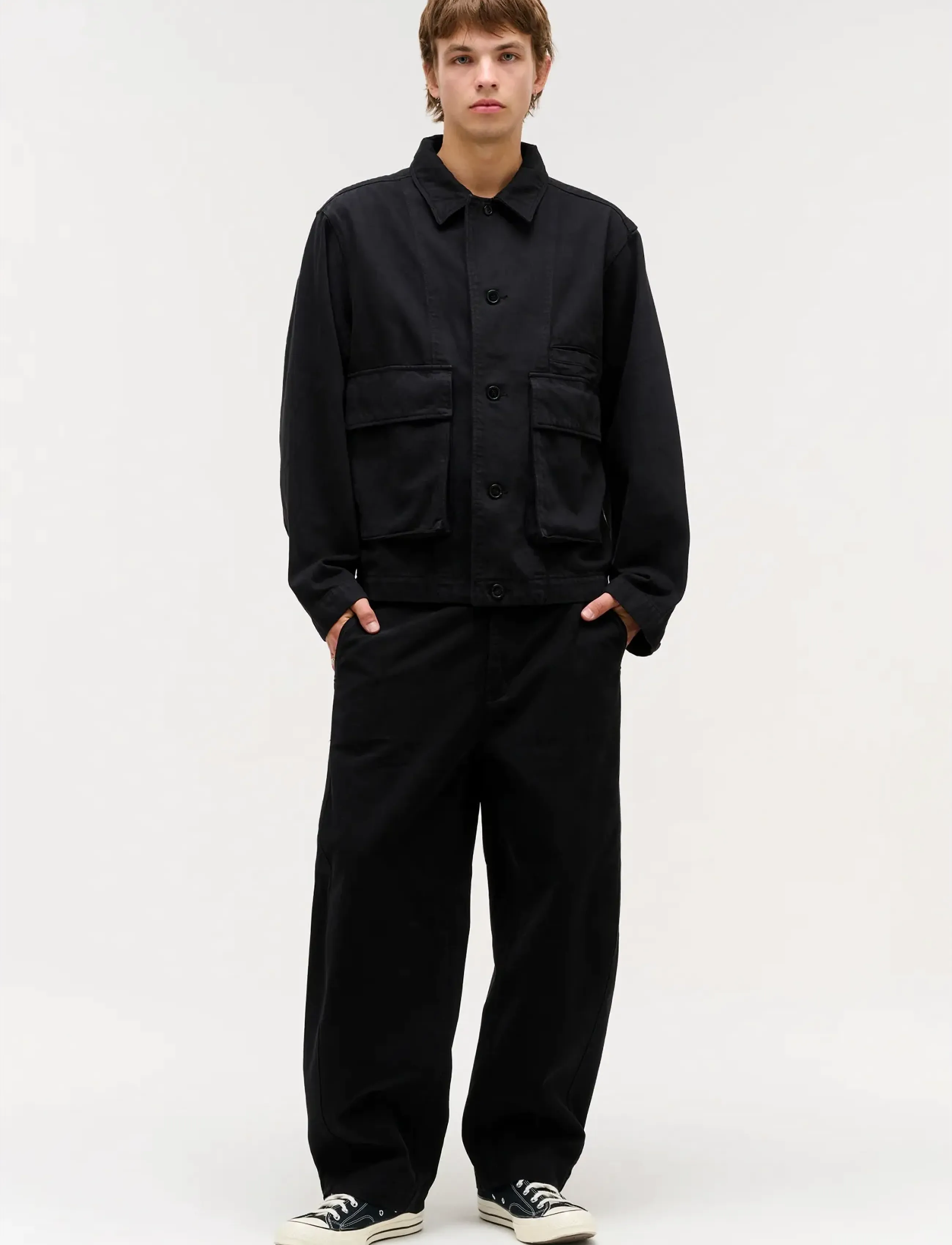 NEUW Chore Jacket Neroblack, L, Black, Denim > Lined Denim Jackets, Herre