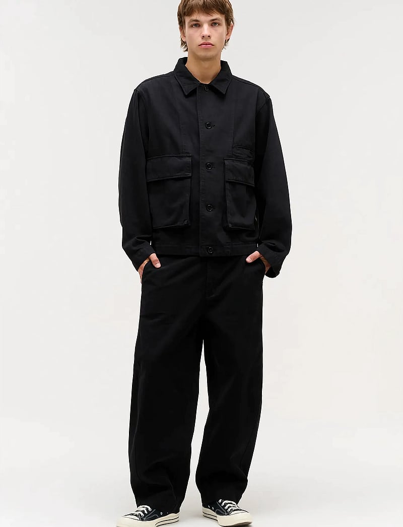 NEUW - CHORE JACKET NEROBLACK - gefütterte denimjacken - black - 0