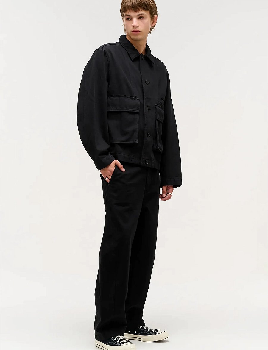NEUW - CHORE JACKET NEROBLACK - forede denimjakker - black - 4